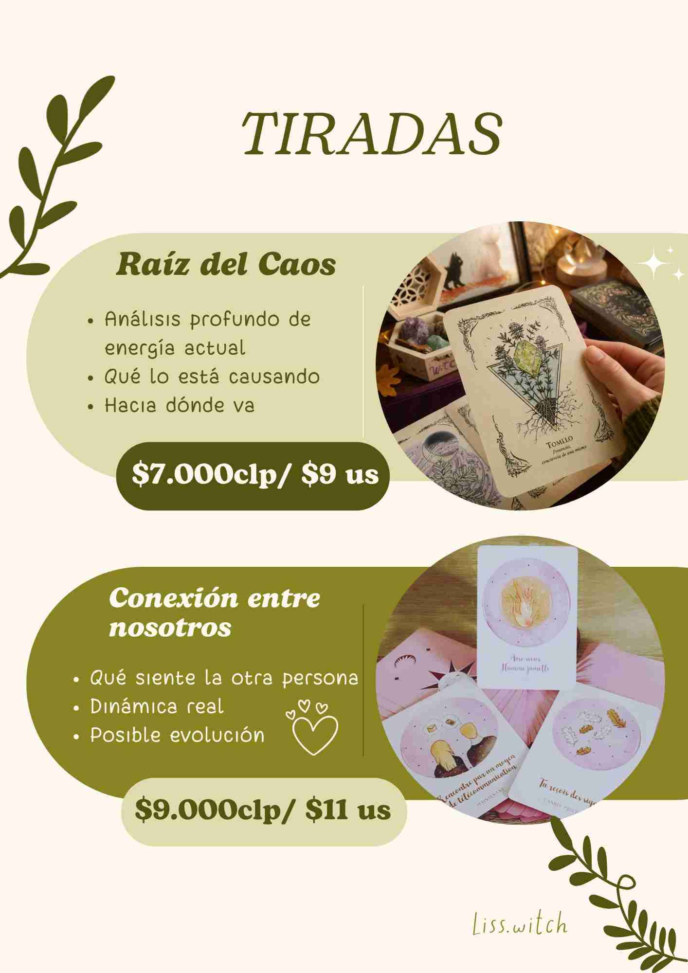 Servicio, Lectura de cartas, lecturas de oráculo - miniatura 2