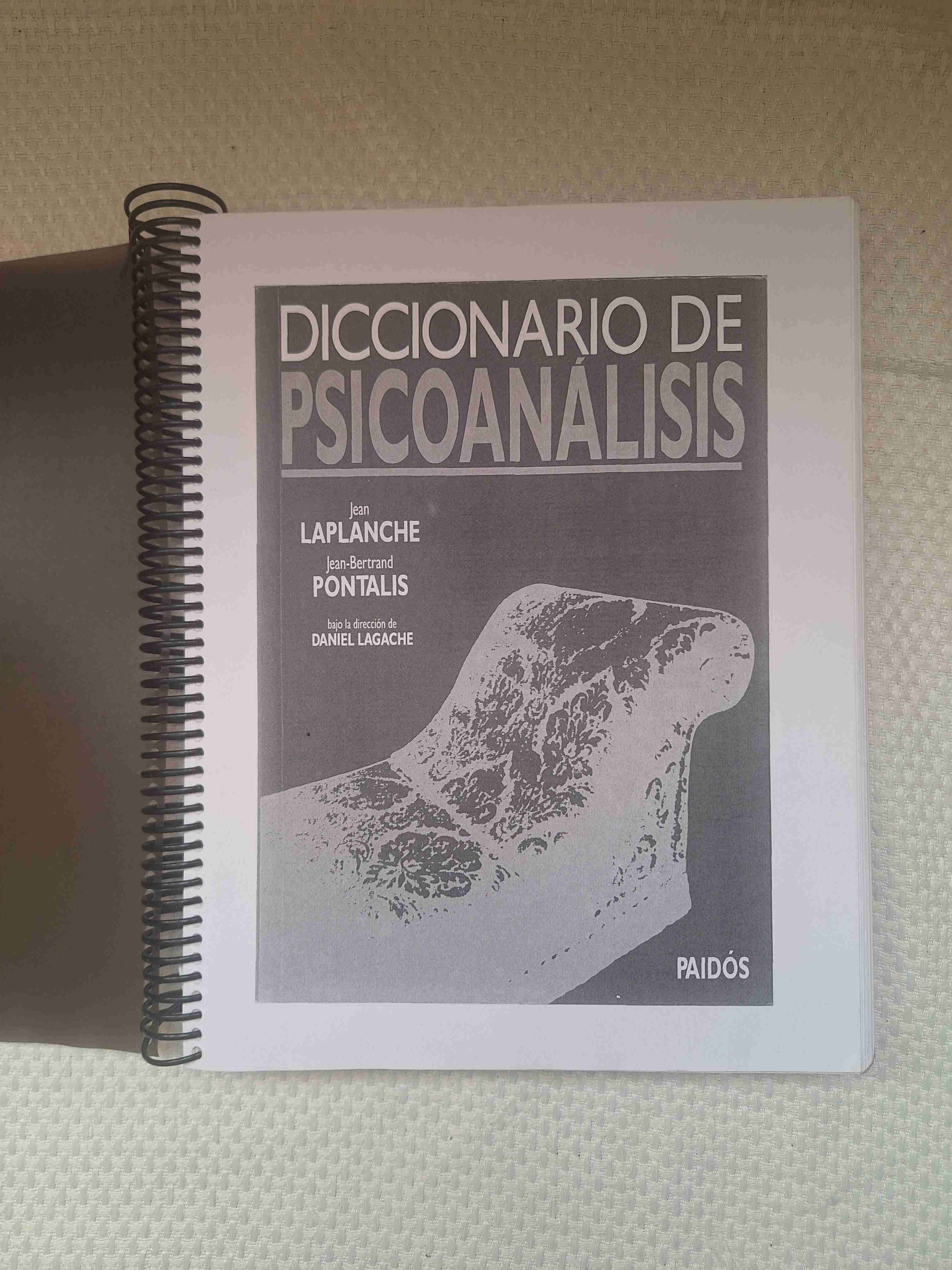Diccionario de Psicoanálisis Laplanche Fotocopia - miniatura 1