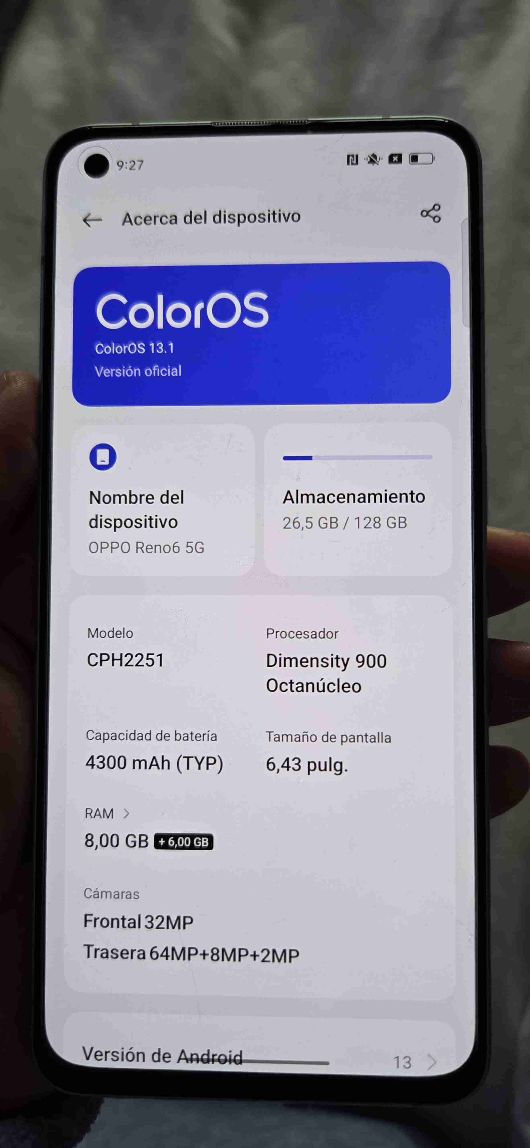 Smartphone Oppo color tornasol - miniatura 5