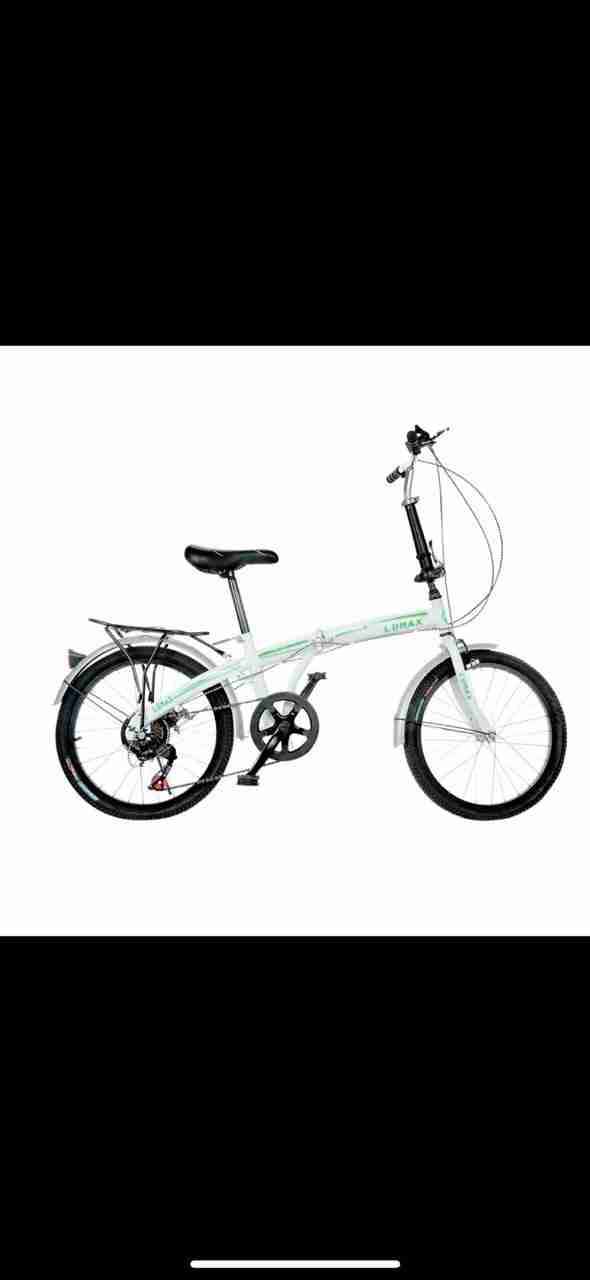 Bicicleta plegable blanca - miniatura 1