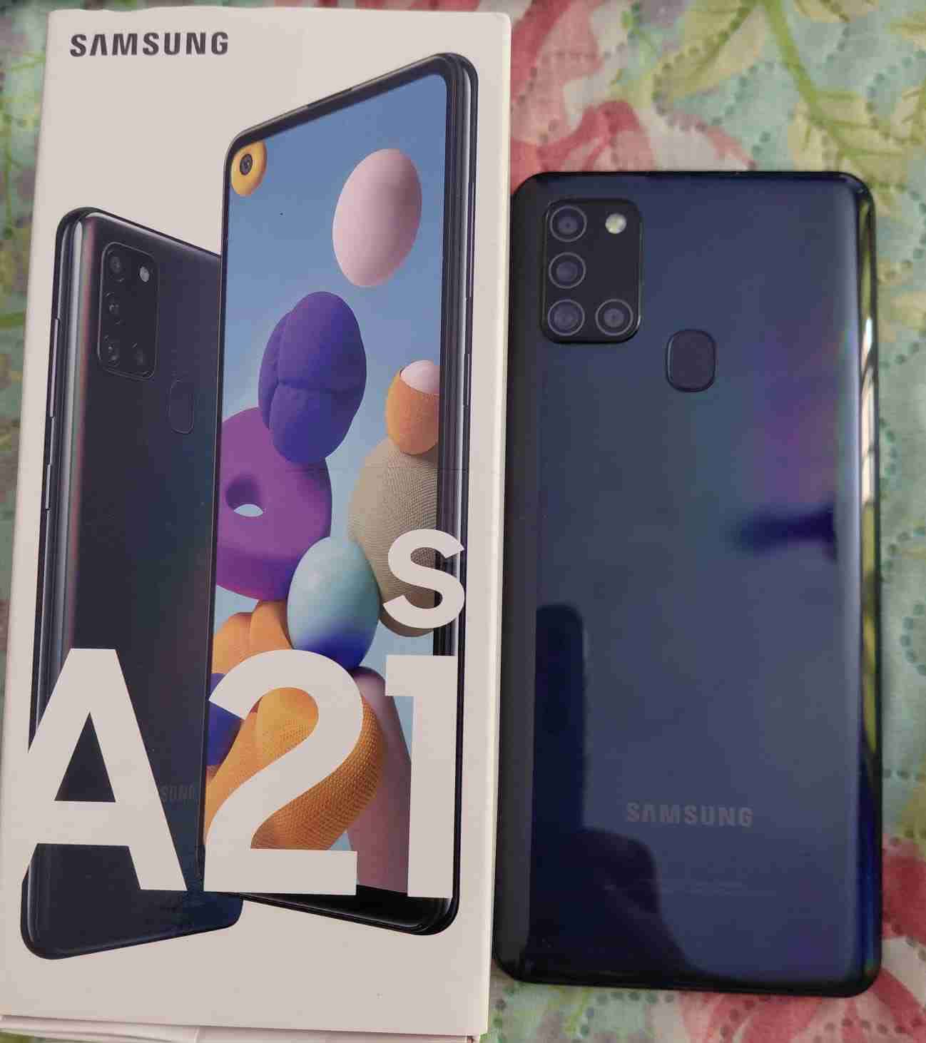 Samsung A21s negro con caja