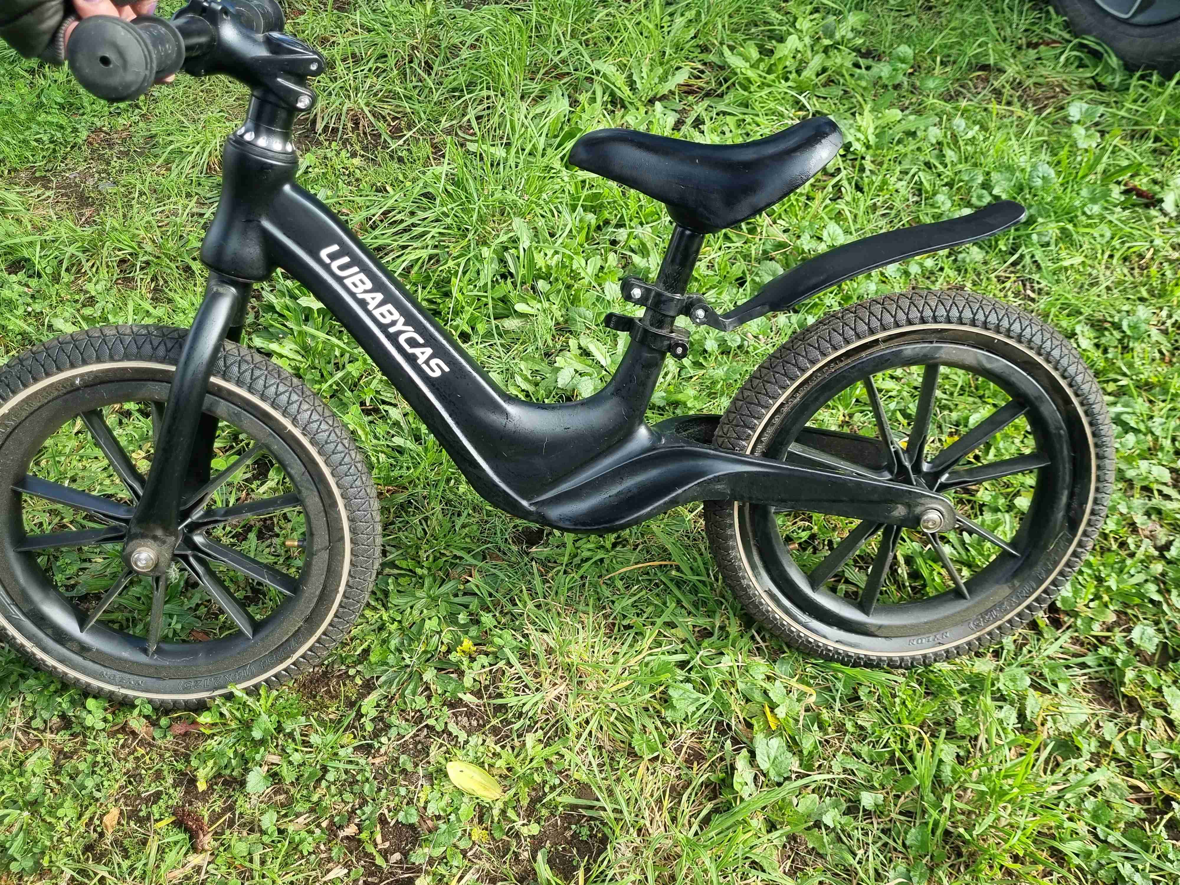 Bicicleta de equilibrio infantil negra - miniatura 2