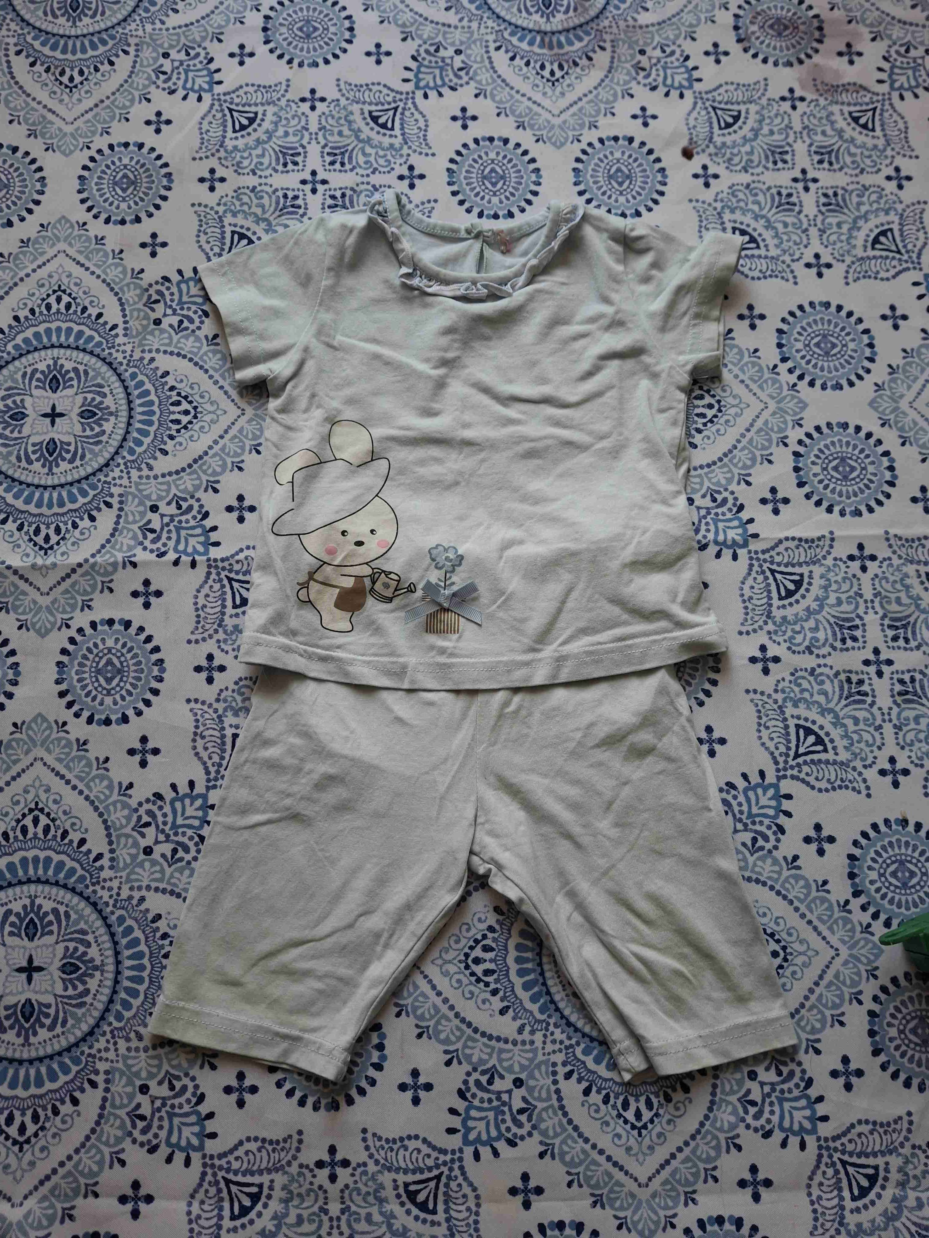 Pijama infantil blanco con dibujo