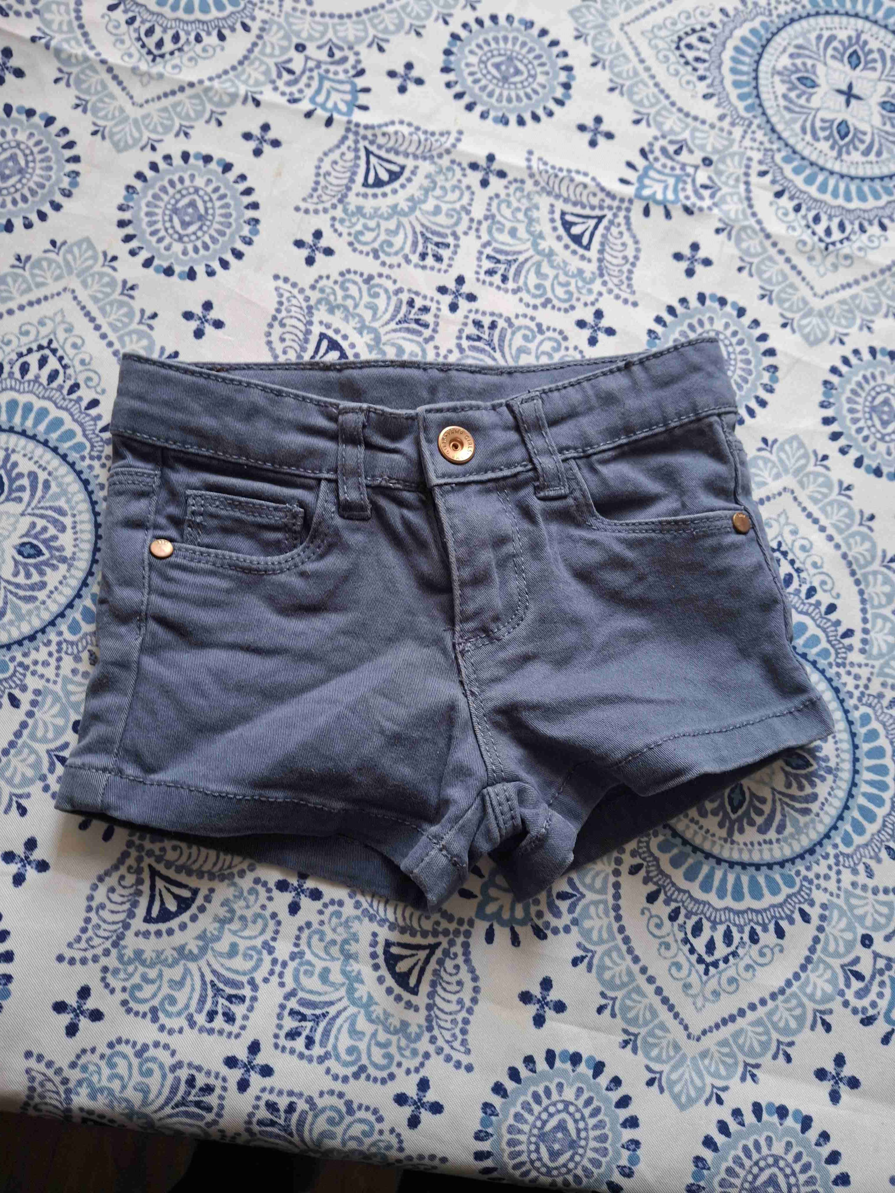 Shorts de mezclilla azul niño