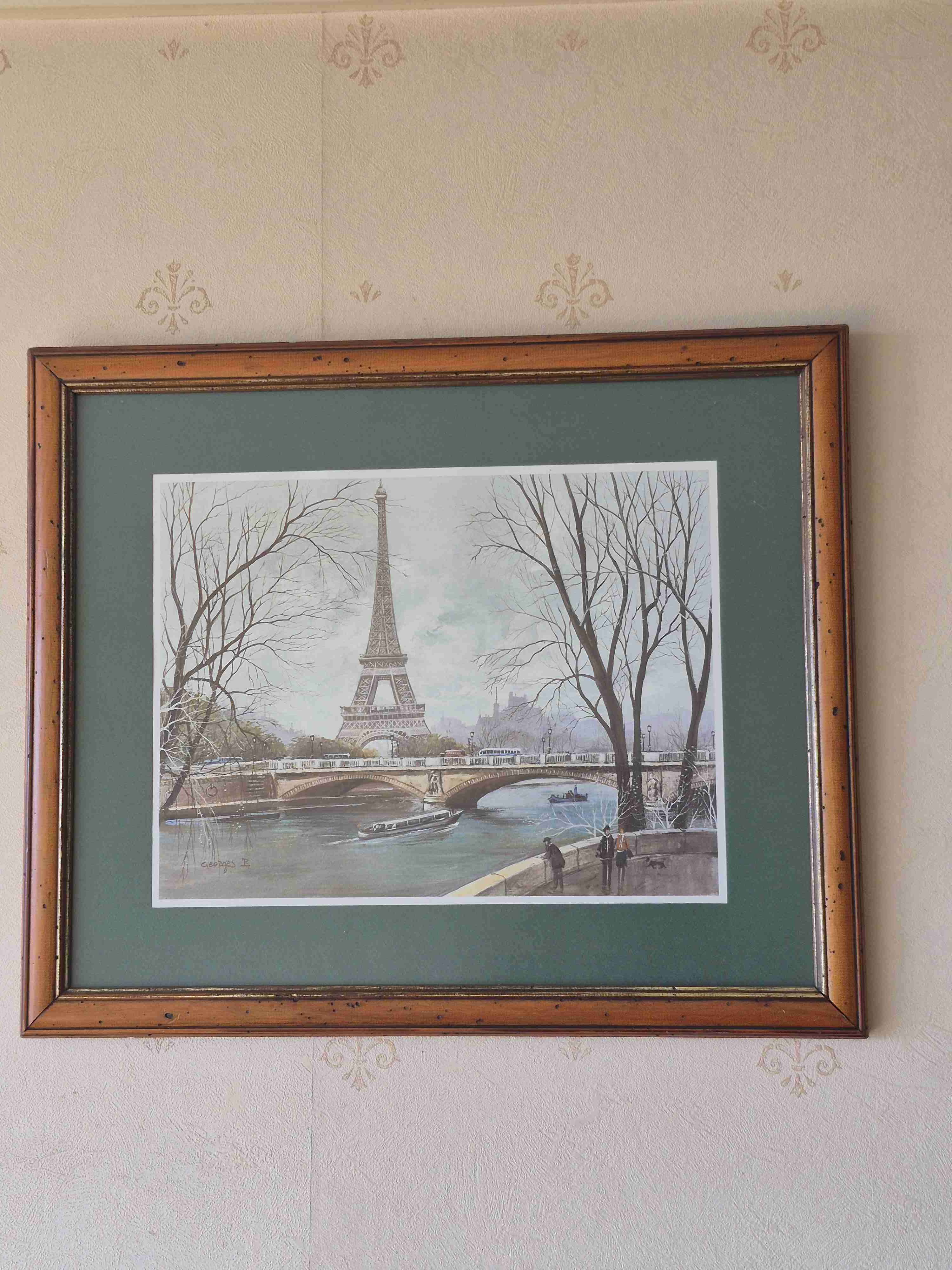 Cuadro de la Torre Eiffel enmarcado