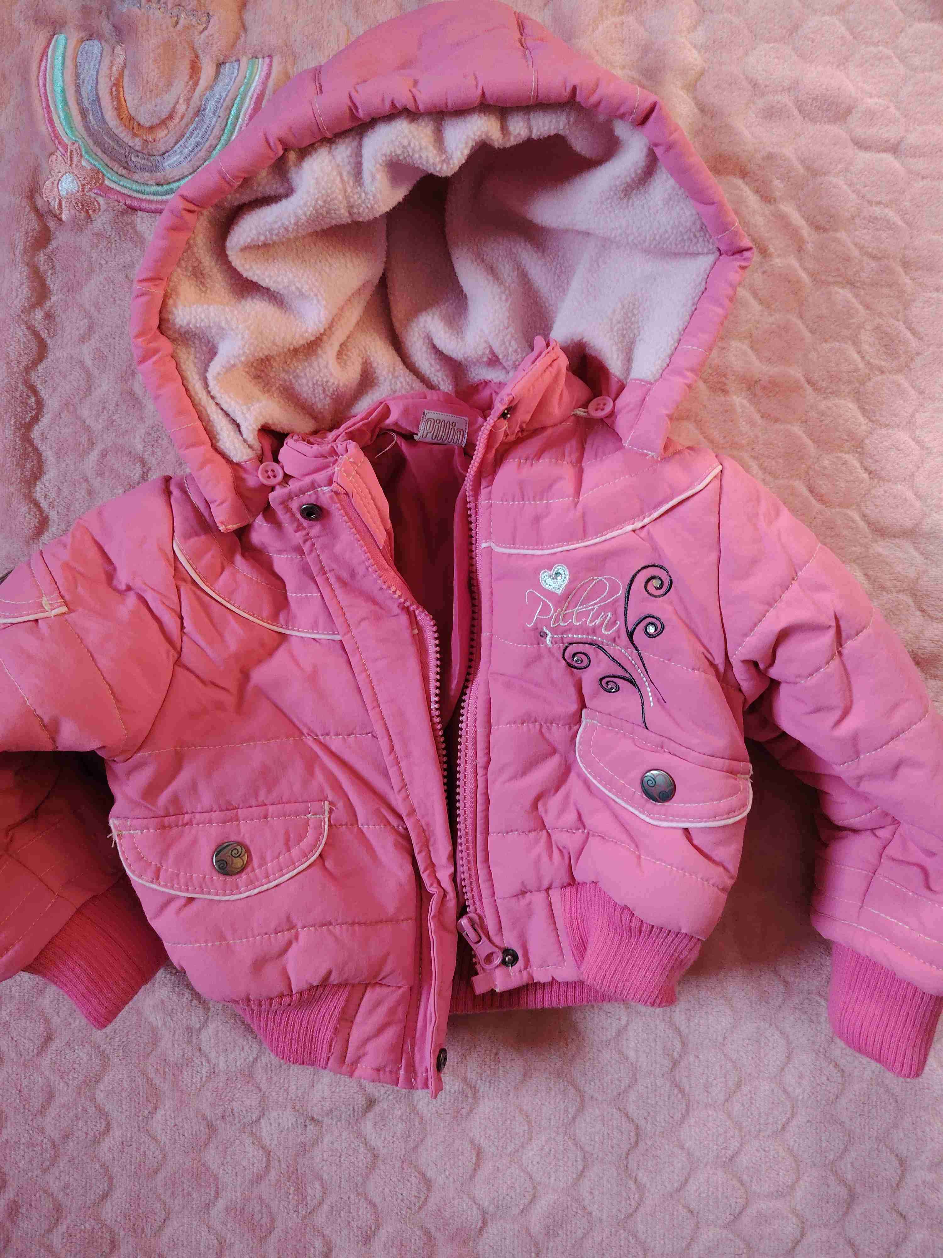 Chaqueta rosada para niña marca pillin - miniatura 2