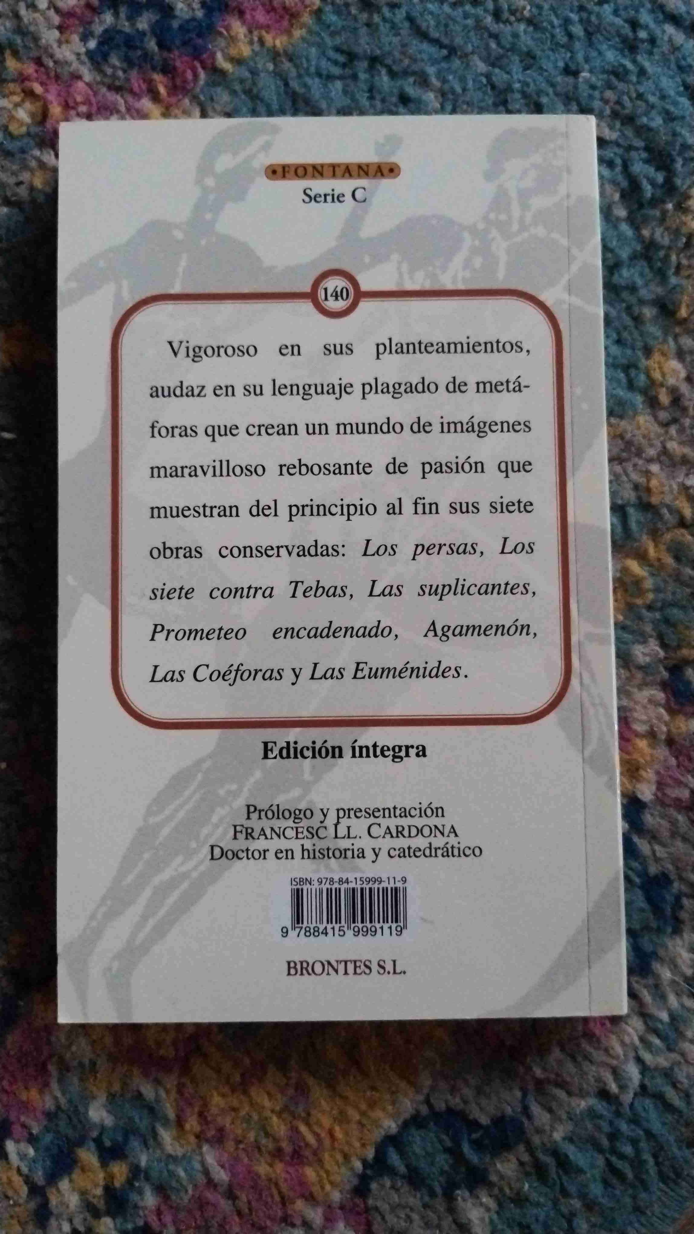 Libro Esquilo Tragedias - miniatura 2