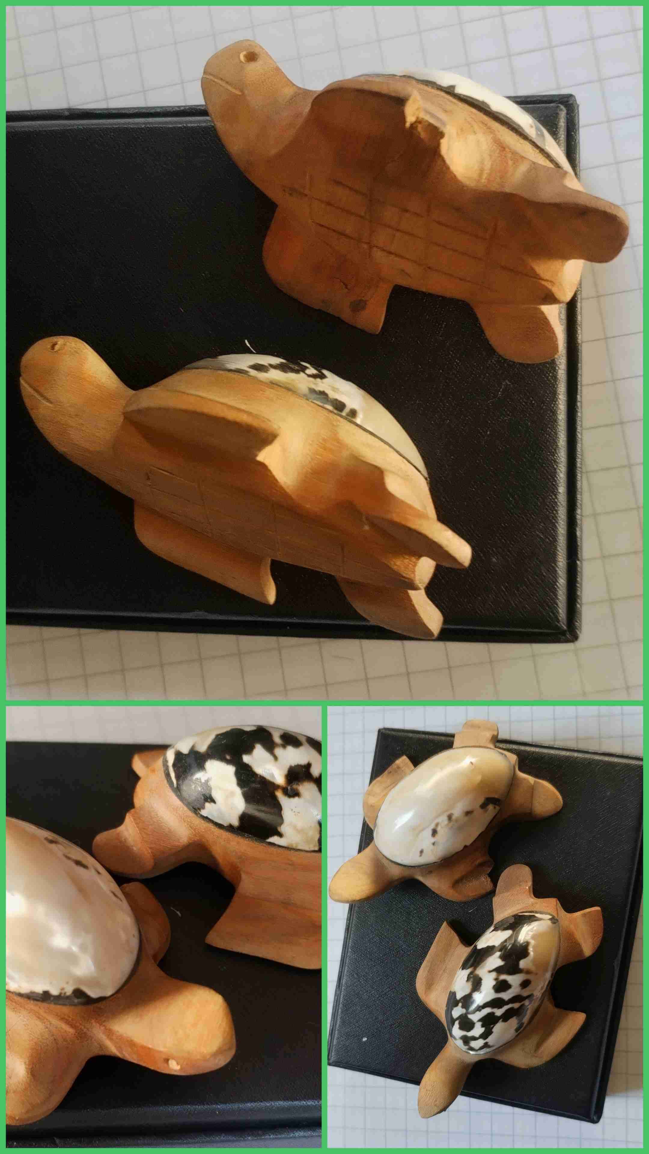 Tortugas decorativas de madera
