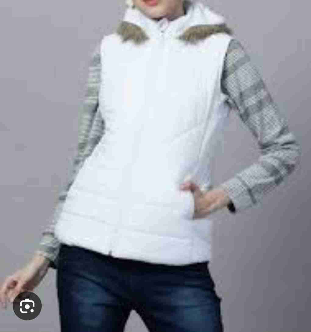 Chaleco acolchado blanco mujer - miniatura 2