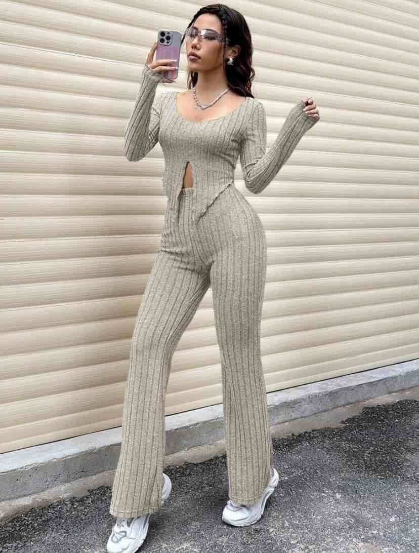 Conjunto negro de punto mujer - miniatura 3