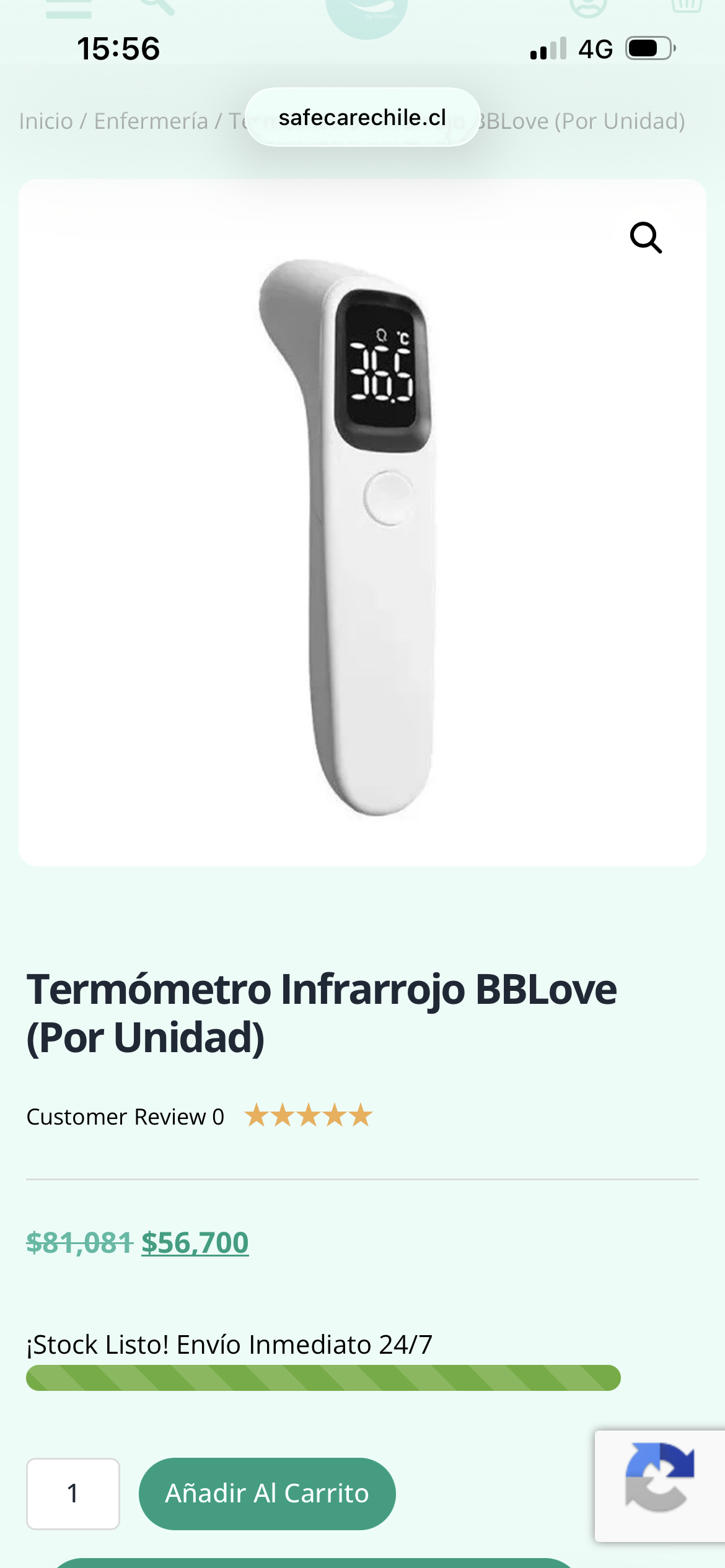 Termómetro infrarrojo BBLove - miniatura 1