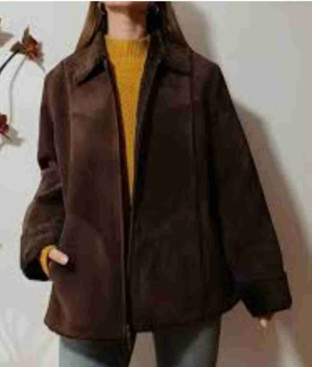 Chaqueta Gamulan de abrigo marrón - miniatura 2