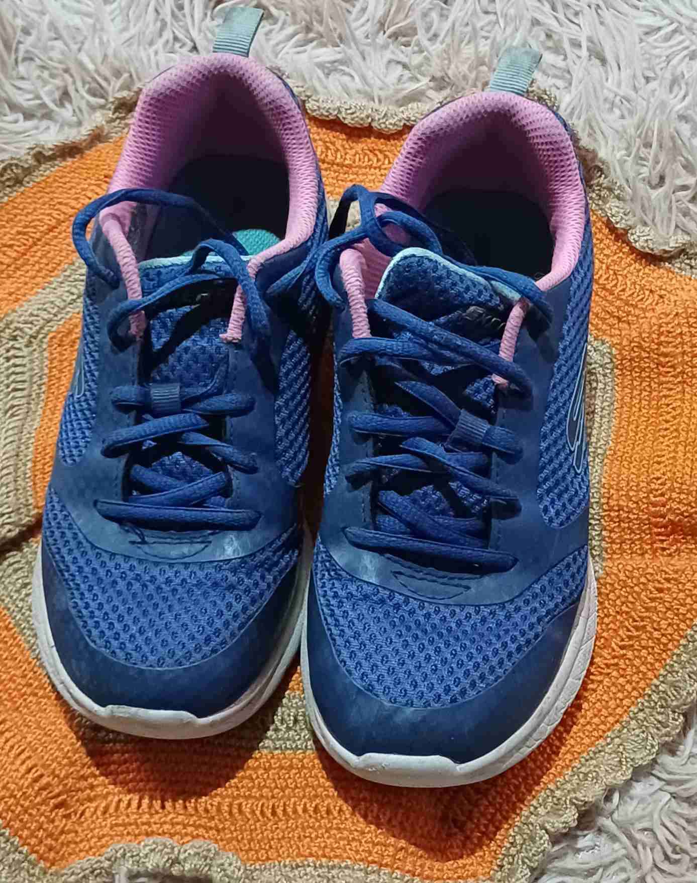 Zapatillas niña  Skechers deportivas azul y rosa - miniatura 1