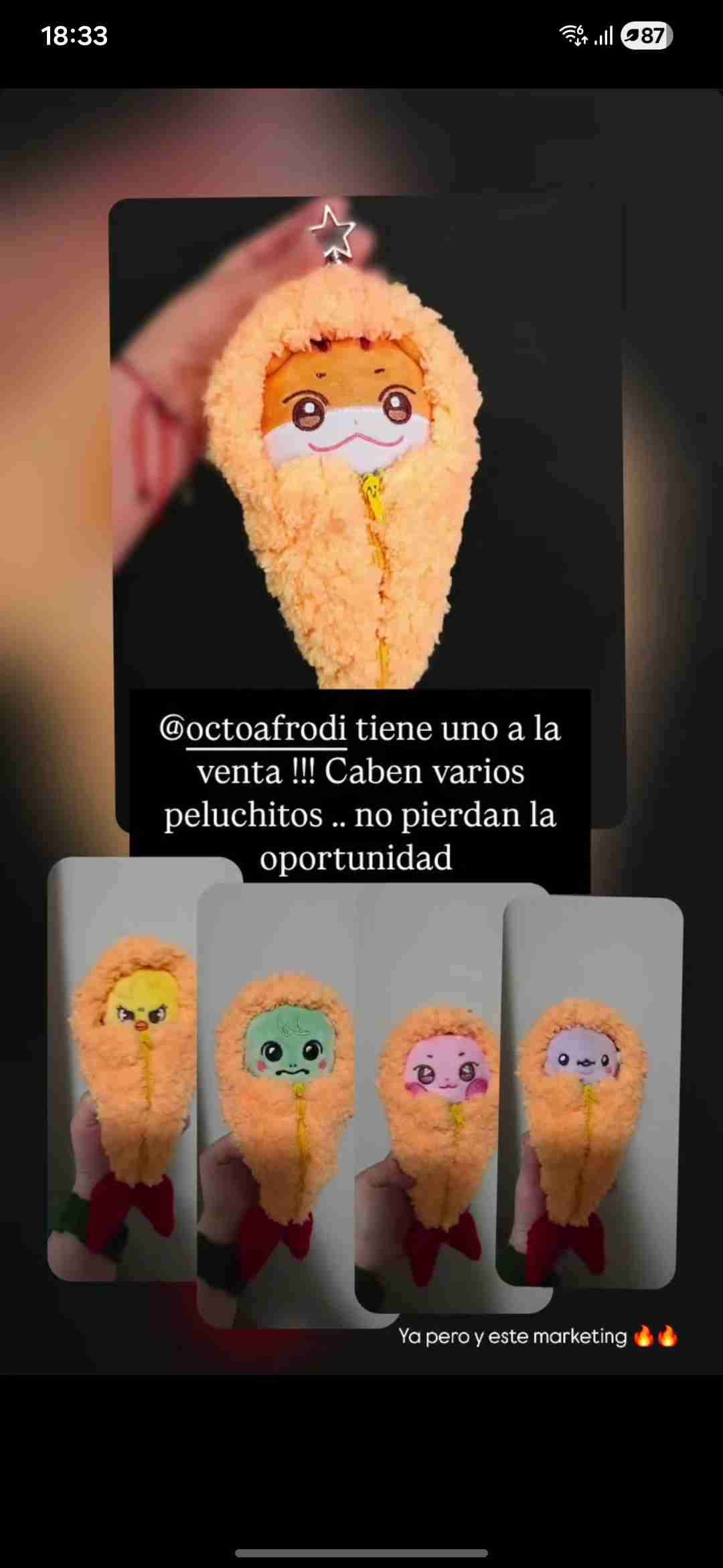Llavero disfraz de camarón para bias - miniatura 3
