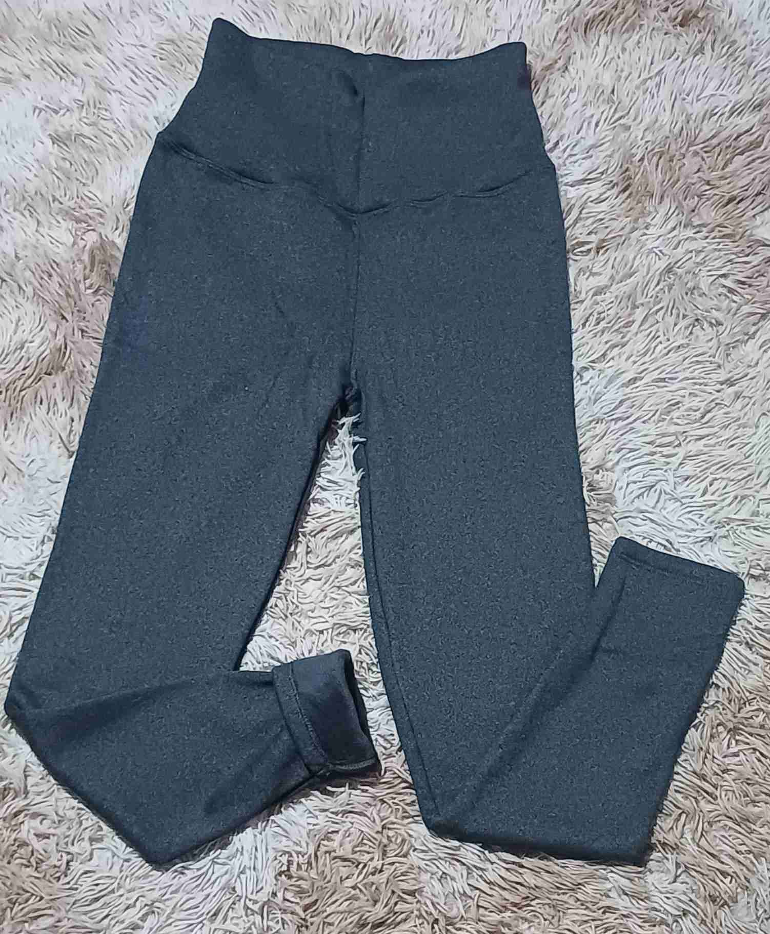 Leggings gris grafito con polar interior