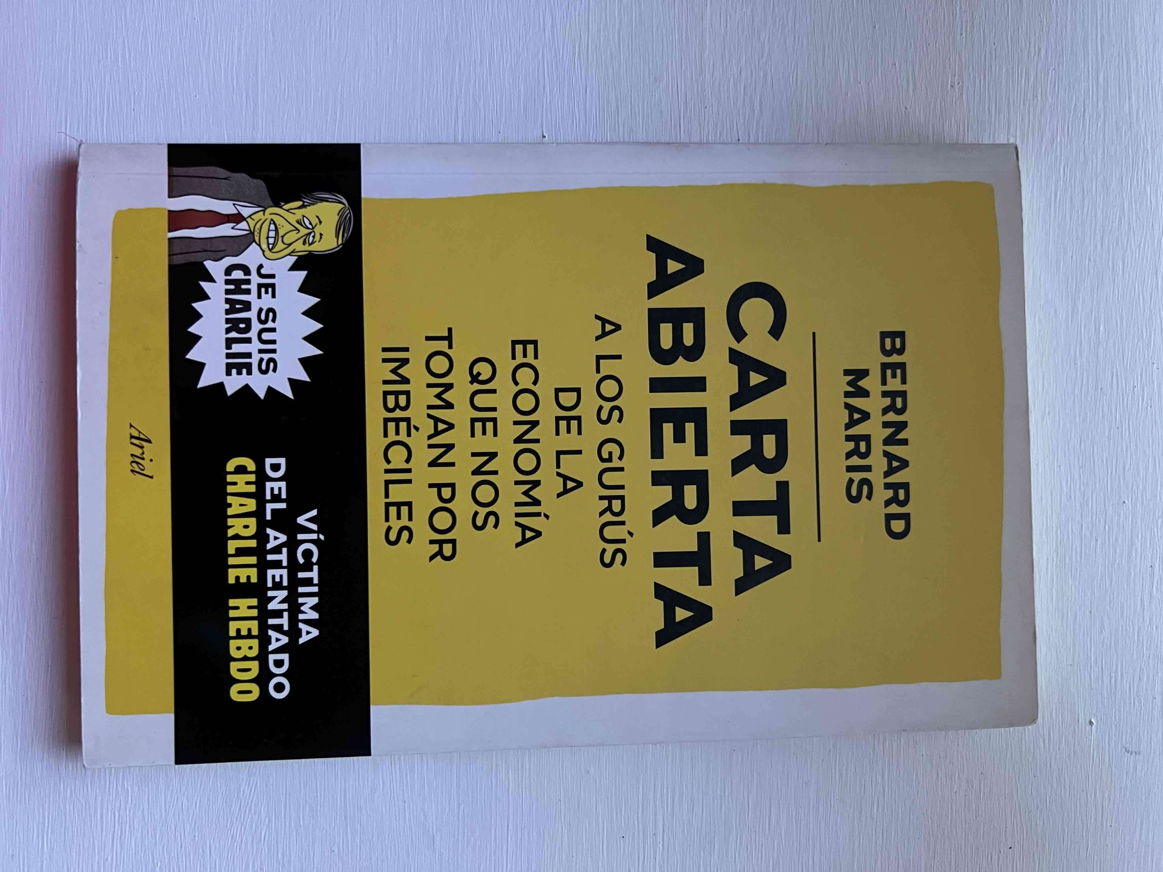 Libro 'Carta Abierta' de Bernard Maris - miniatura 1