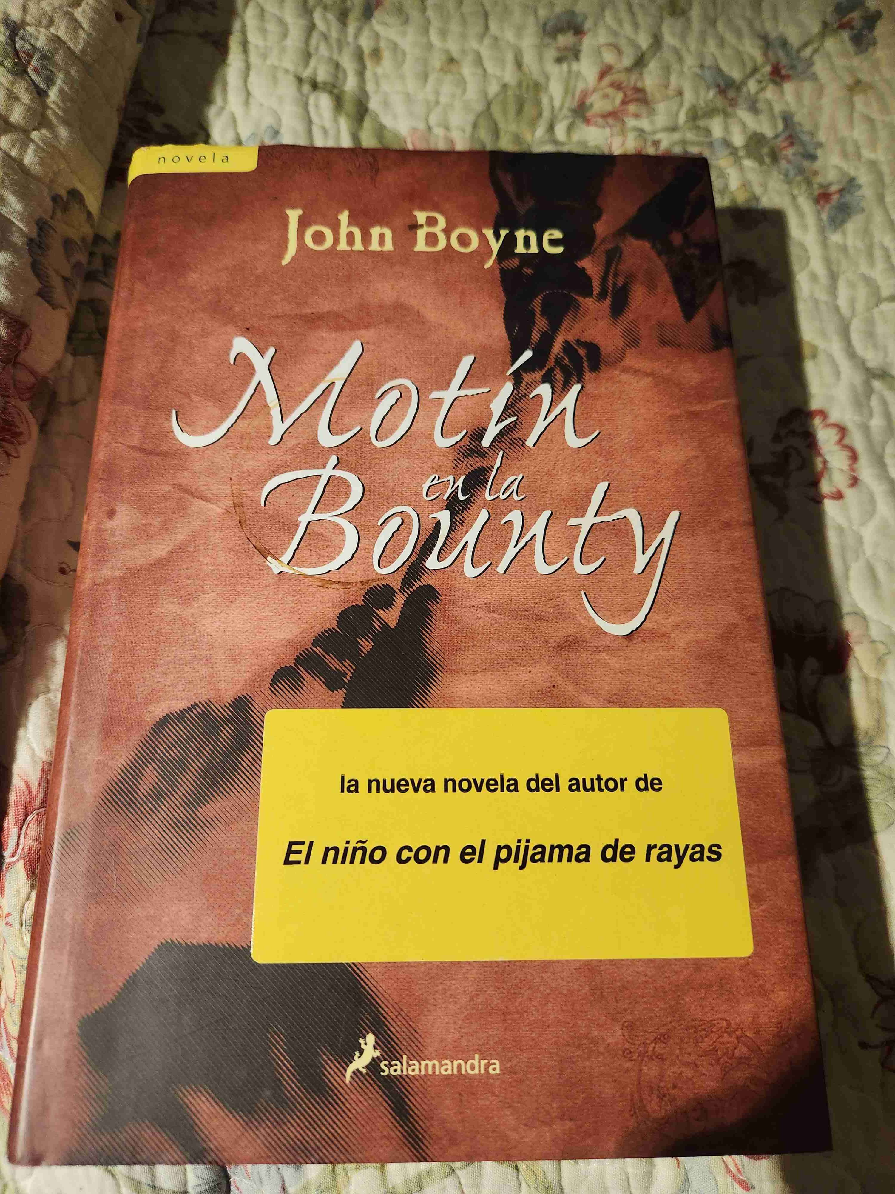 Libro 'Motín en la Bounty' John Boyne