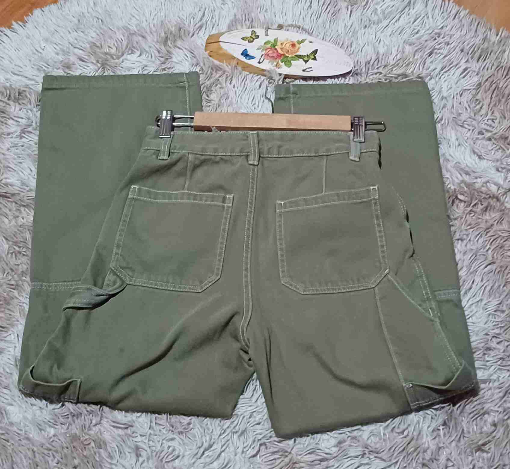 Pantalón cargo verde militar - miniatura 2