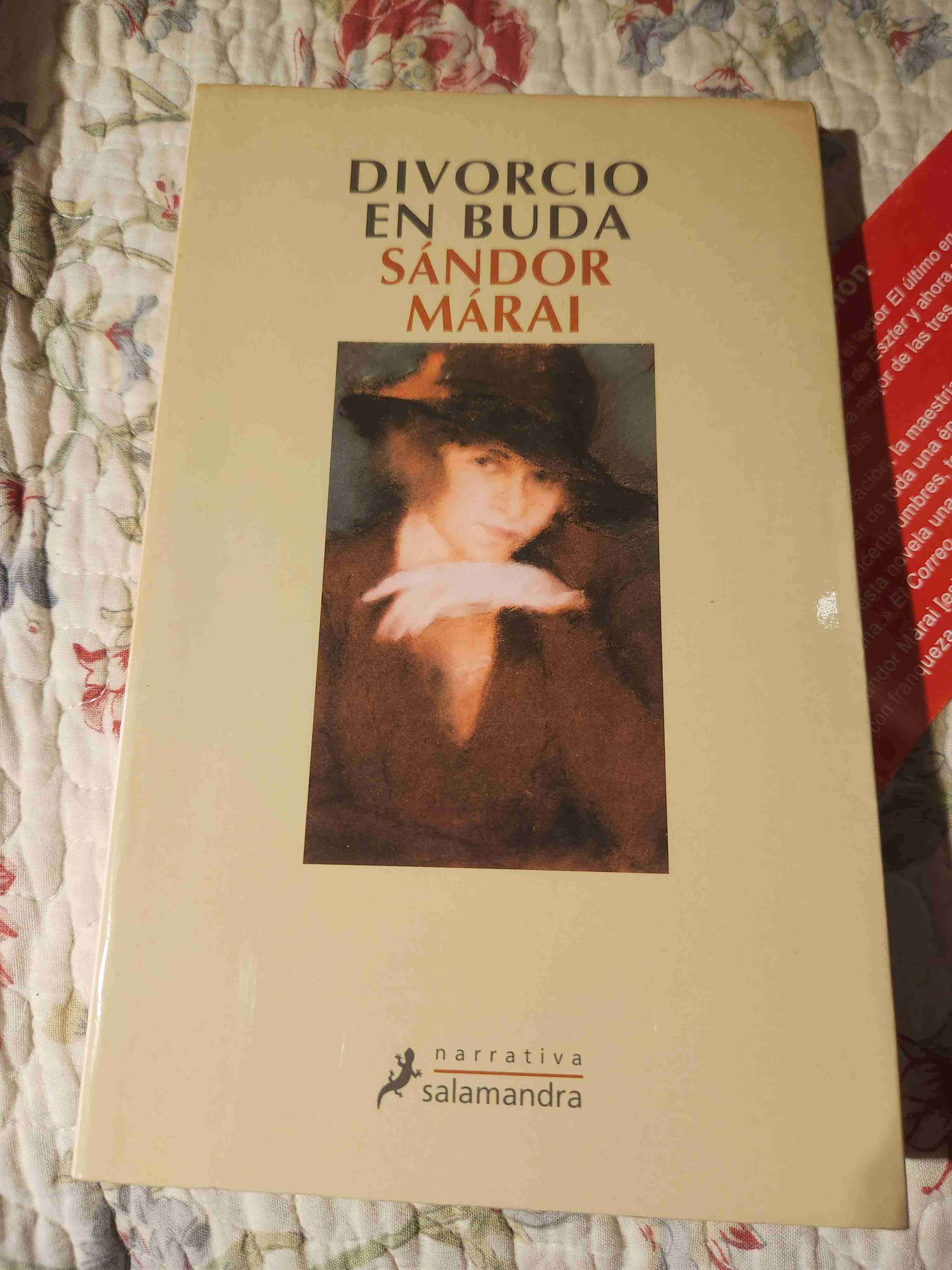 Libro 'Divorcio en Buda' de Sándor Márai