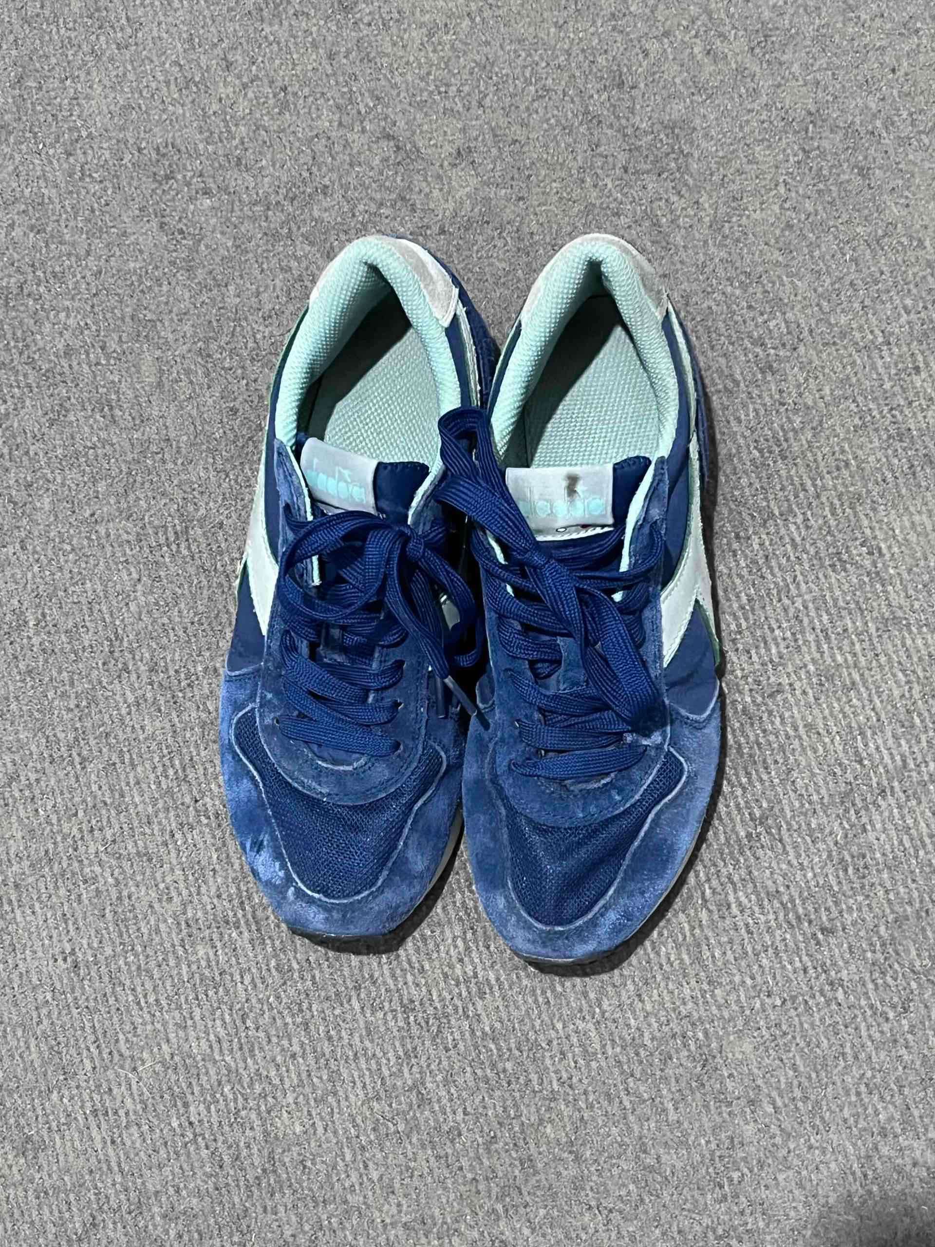 Zapatillas Diadora azul y blanco - miniatura 3