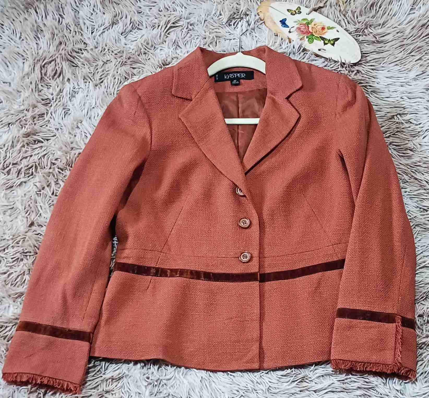 Blazer terracota para mujer