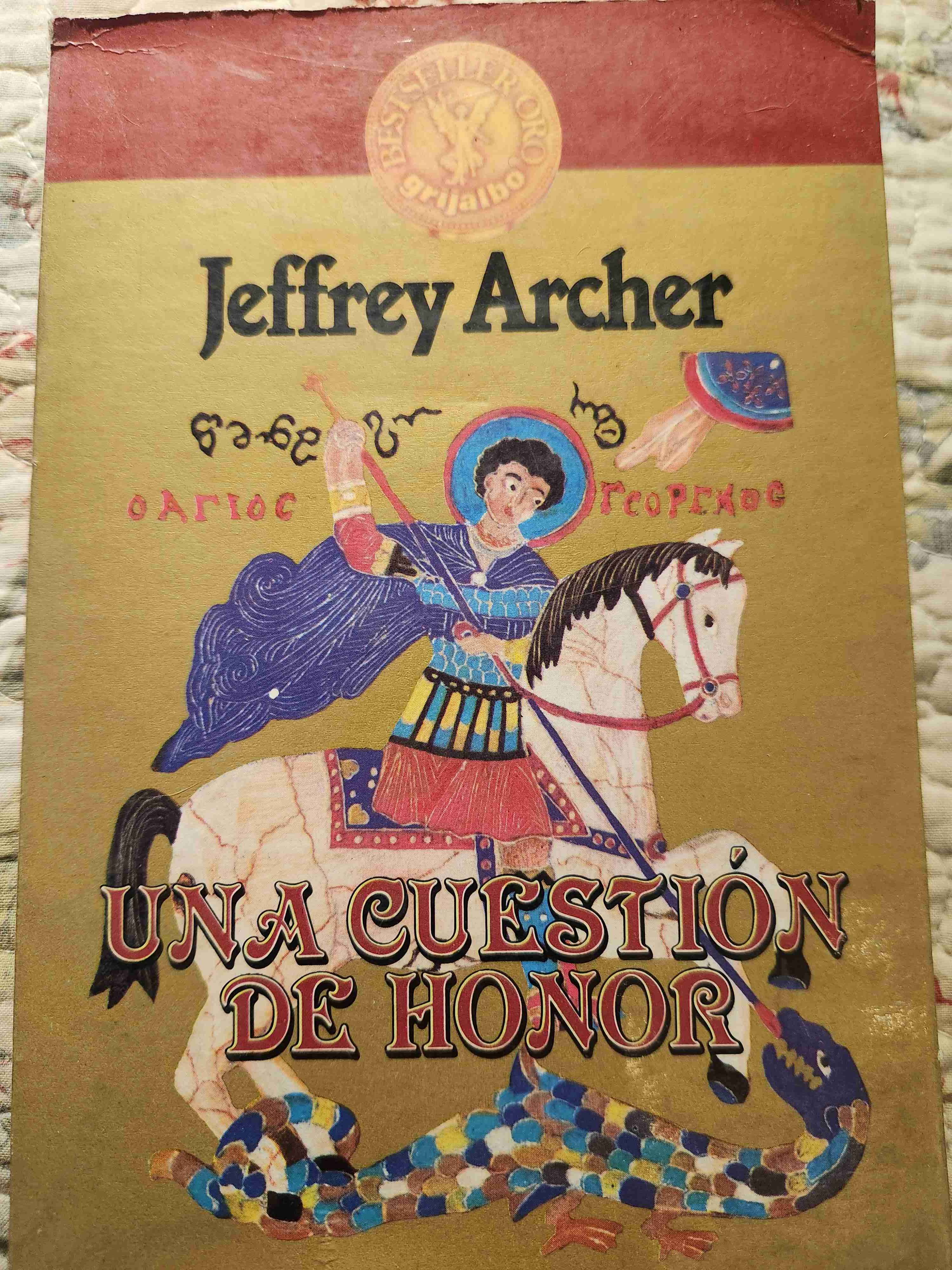 Libro 'Una Cuestión de Honor' Jeffrey Archer