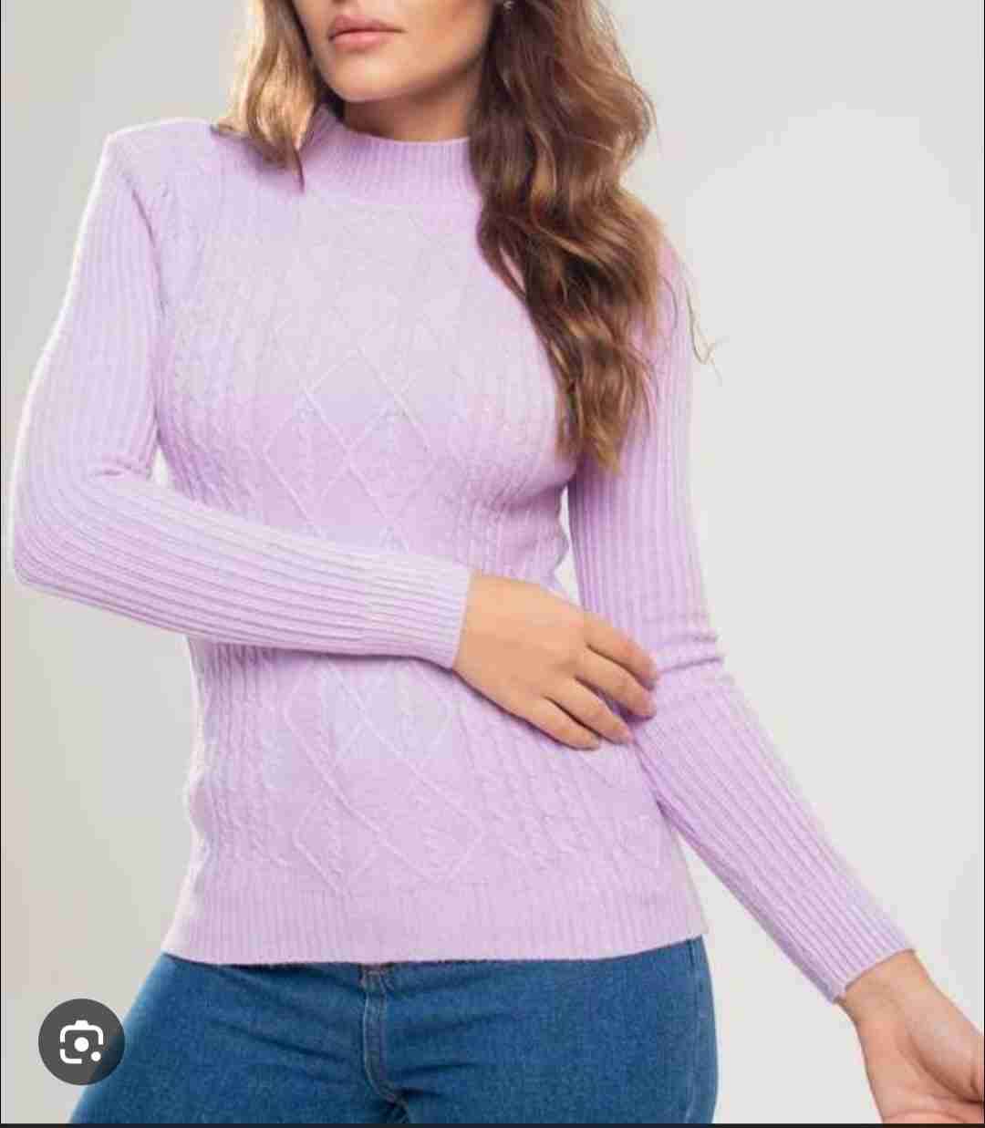 Sweater de lana lavanda - miniatura 3
