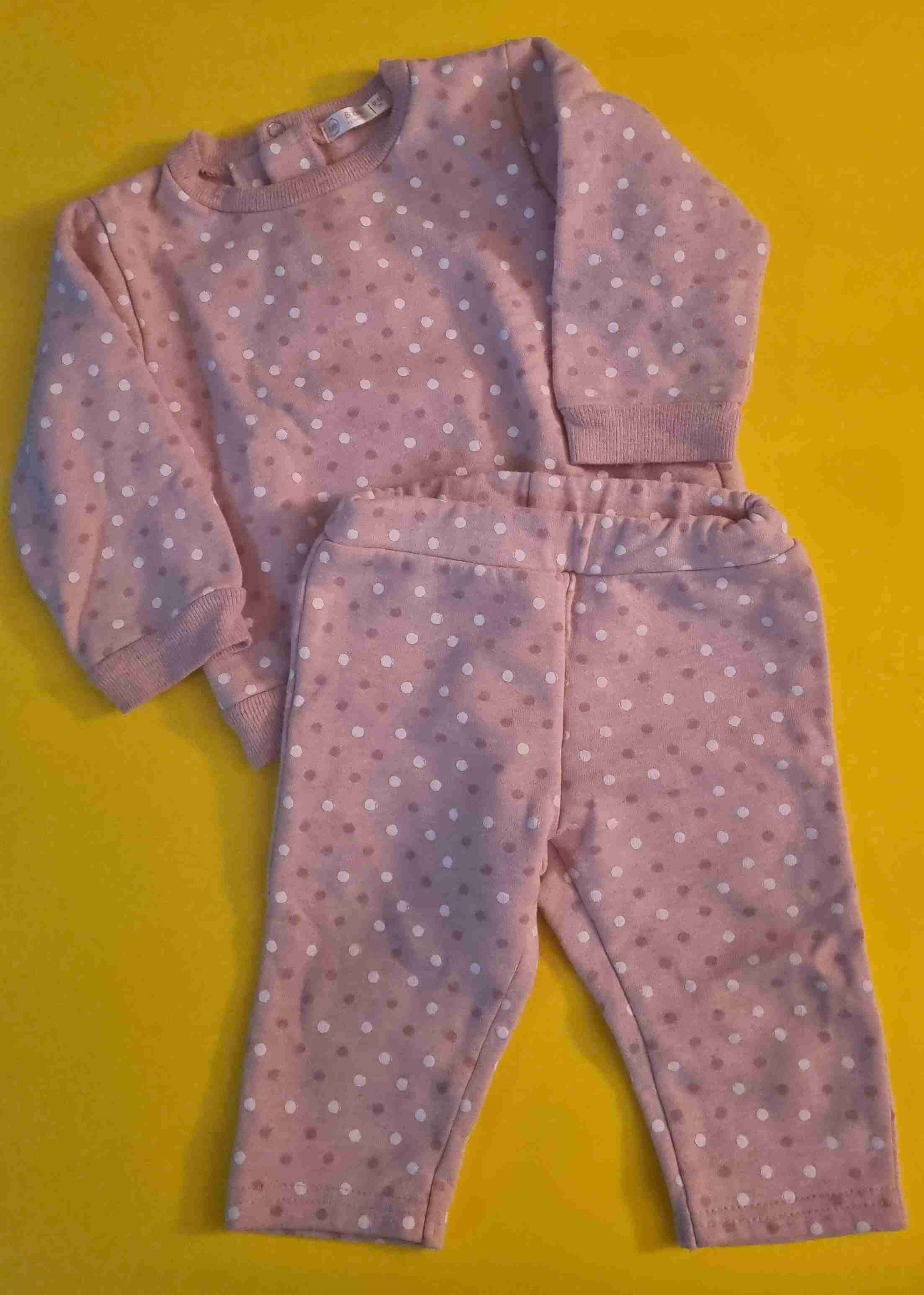 Conjunto bebé rosado 12 meses