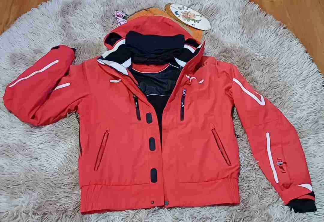 Chaqueta dama térmica roja para nieve o clima frio - miniatura 1