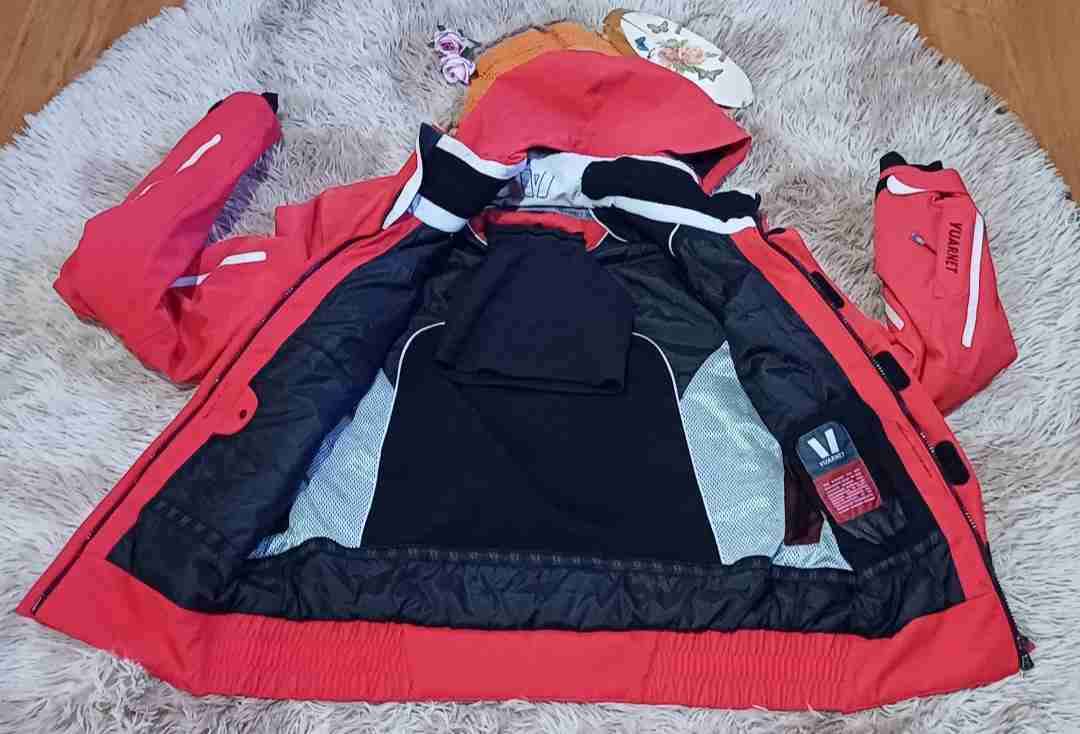 Chaqueta dama térmica roja para nieve o clima frio - miniatura 2