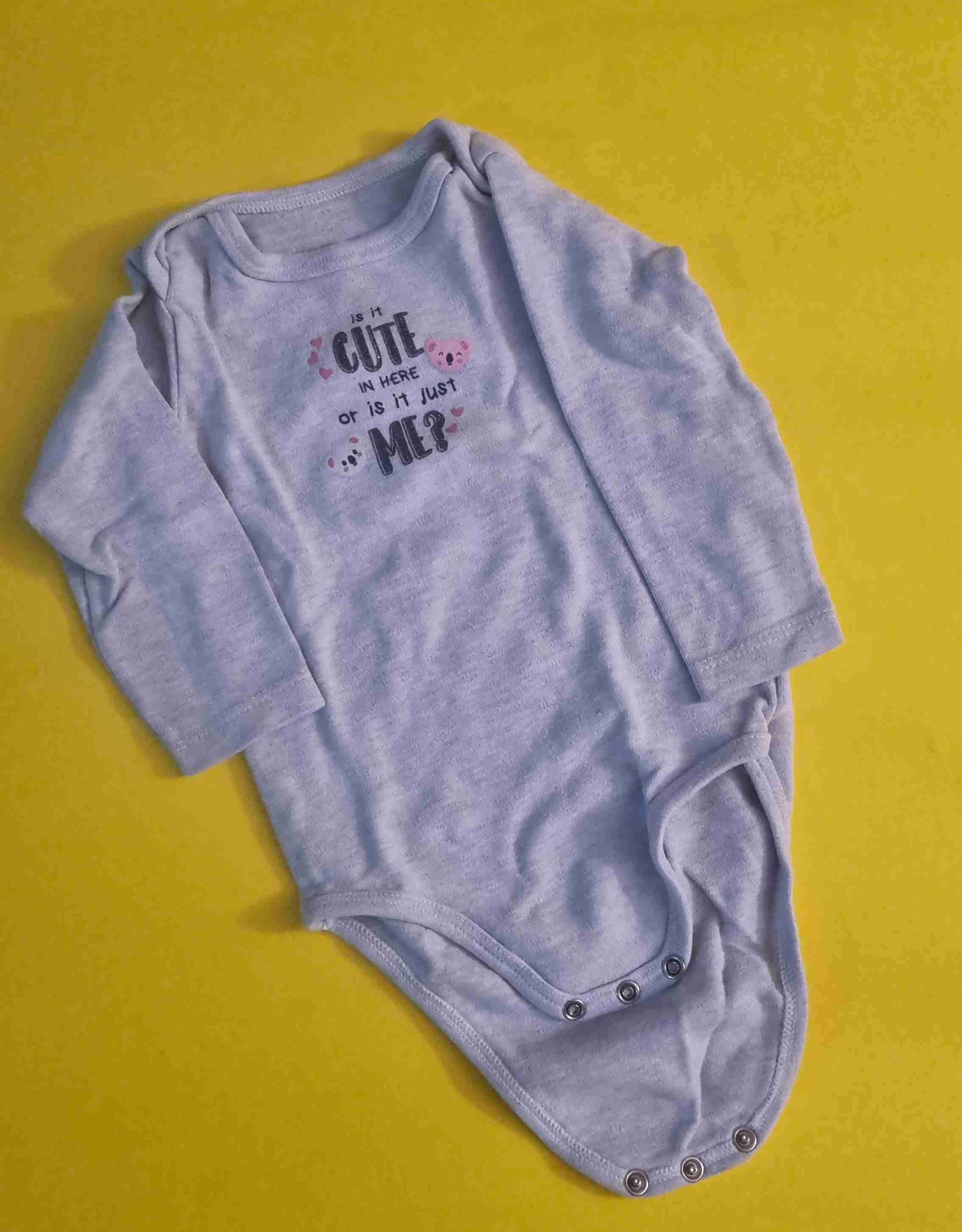 Body de bebé gris 12 meses