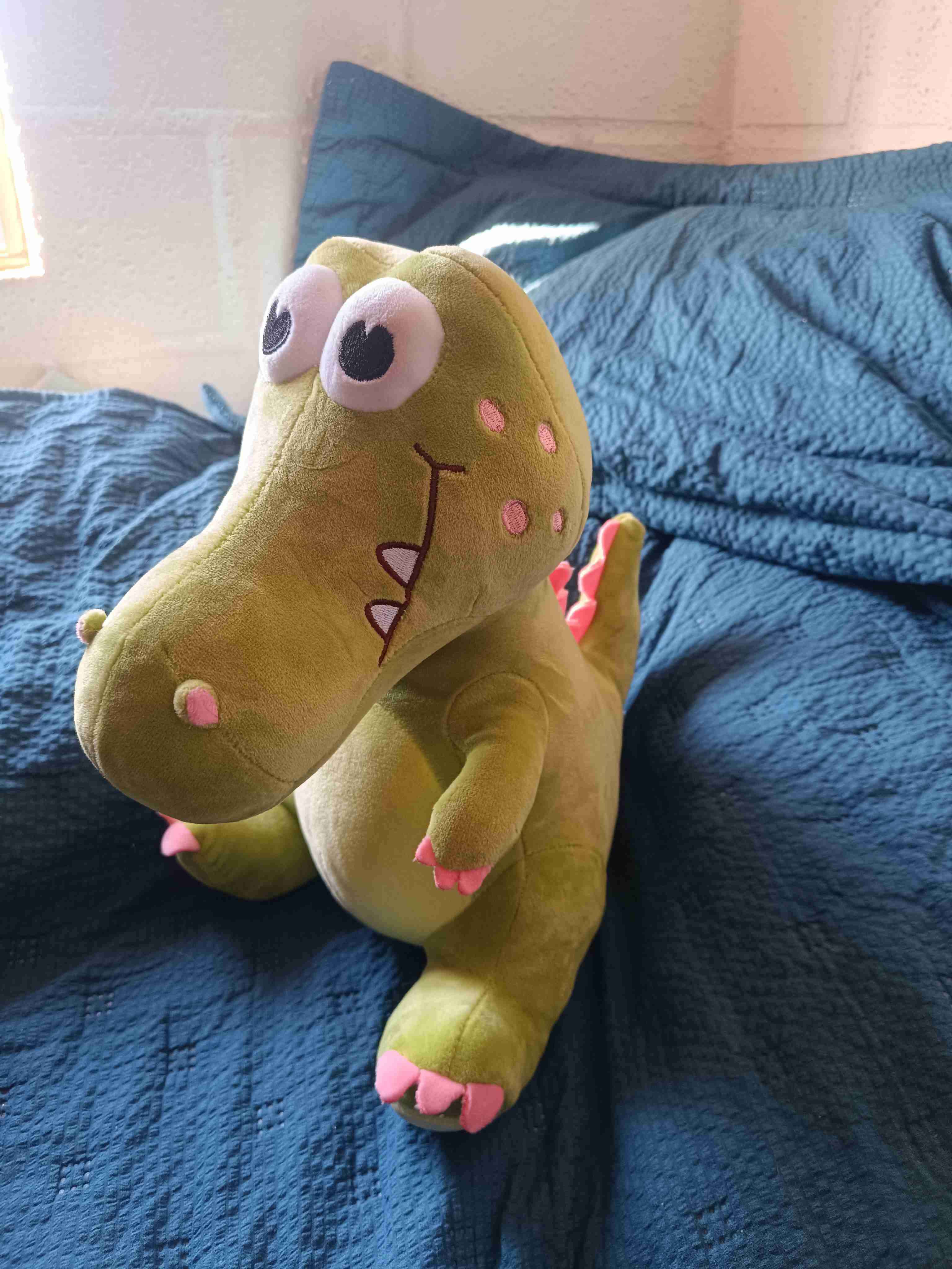 Peluche dinosaurio verde