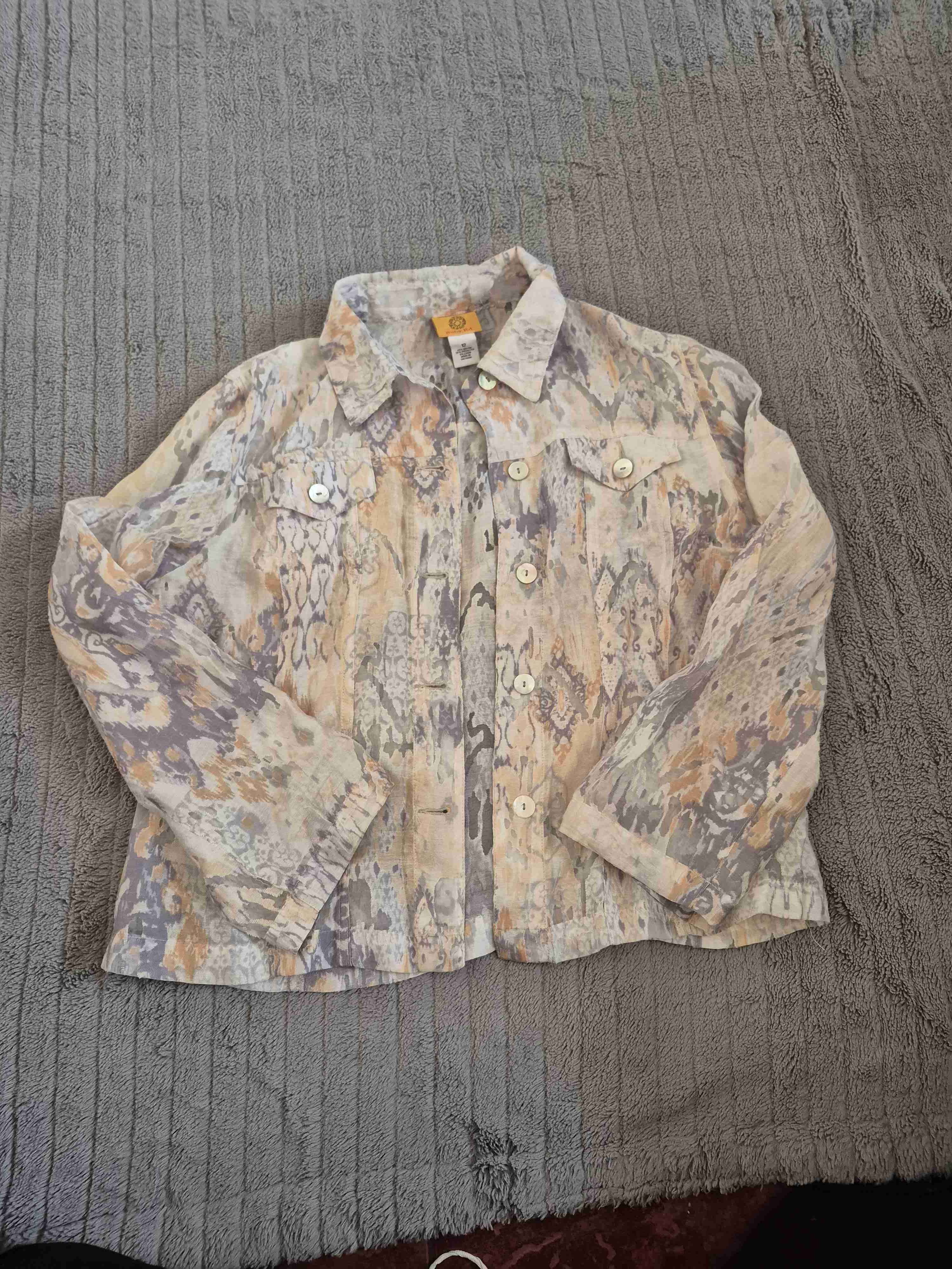 Chaqueta estampada de mujer