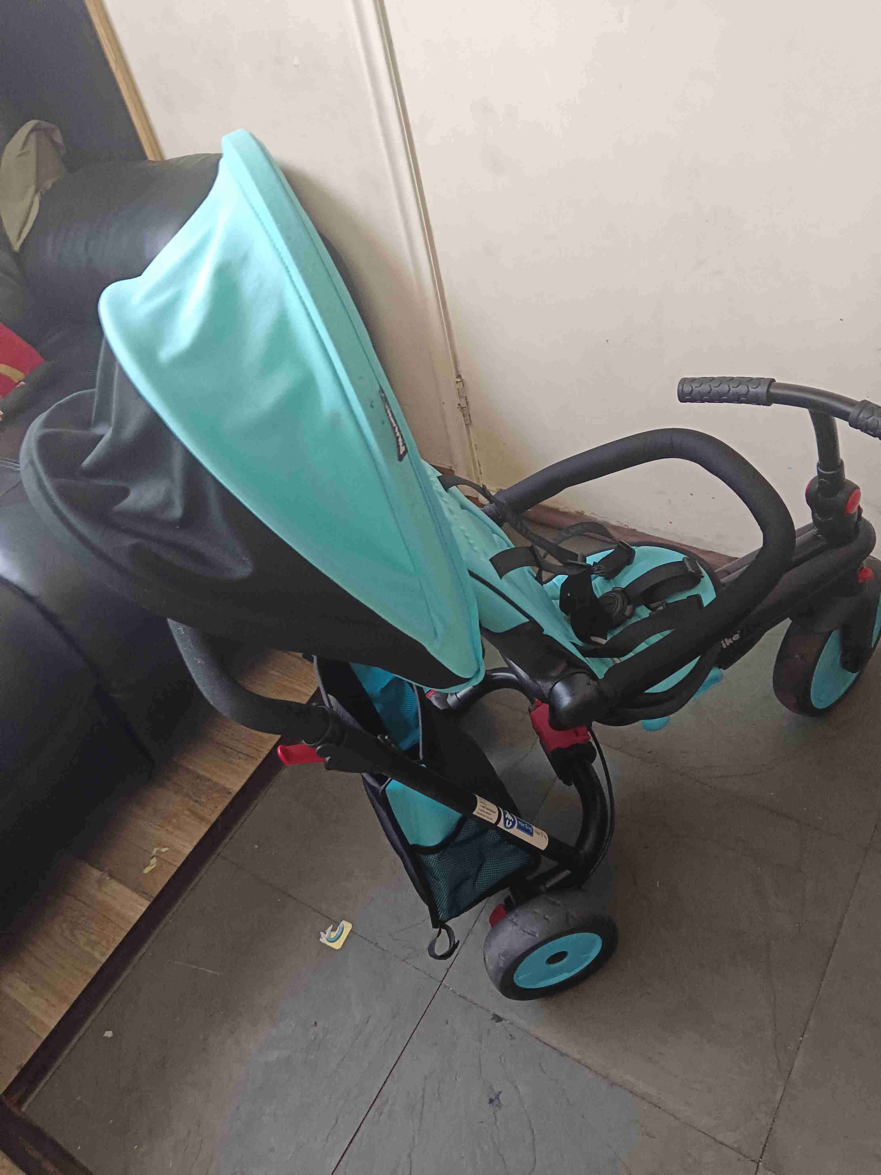 Coche de bebé turquesa smartrike - miniatura 1
