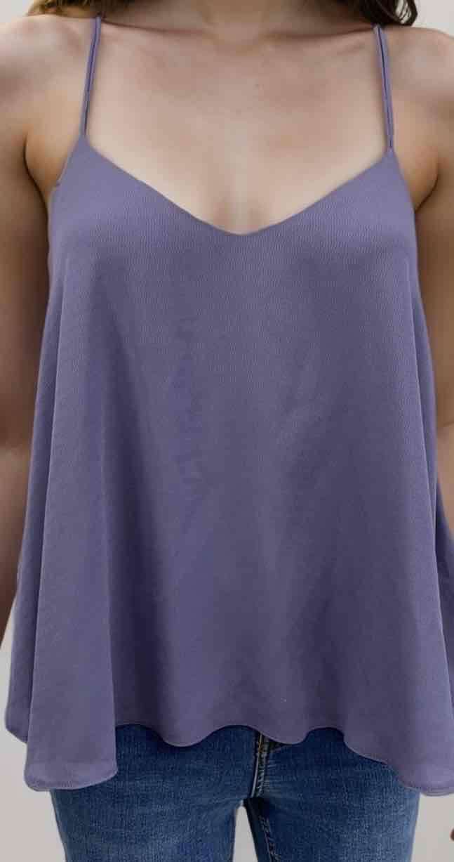 Blusa violeta de tirantes - miniatura 1