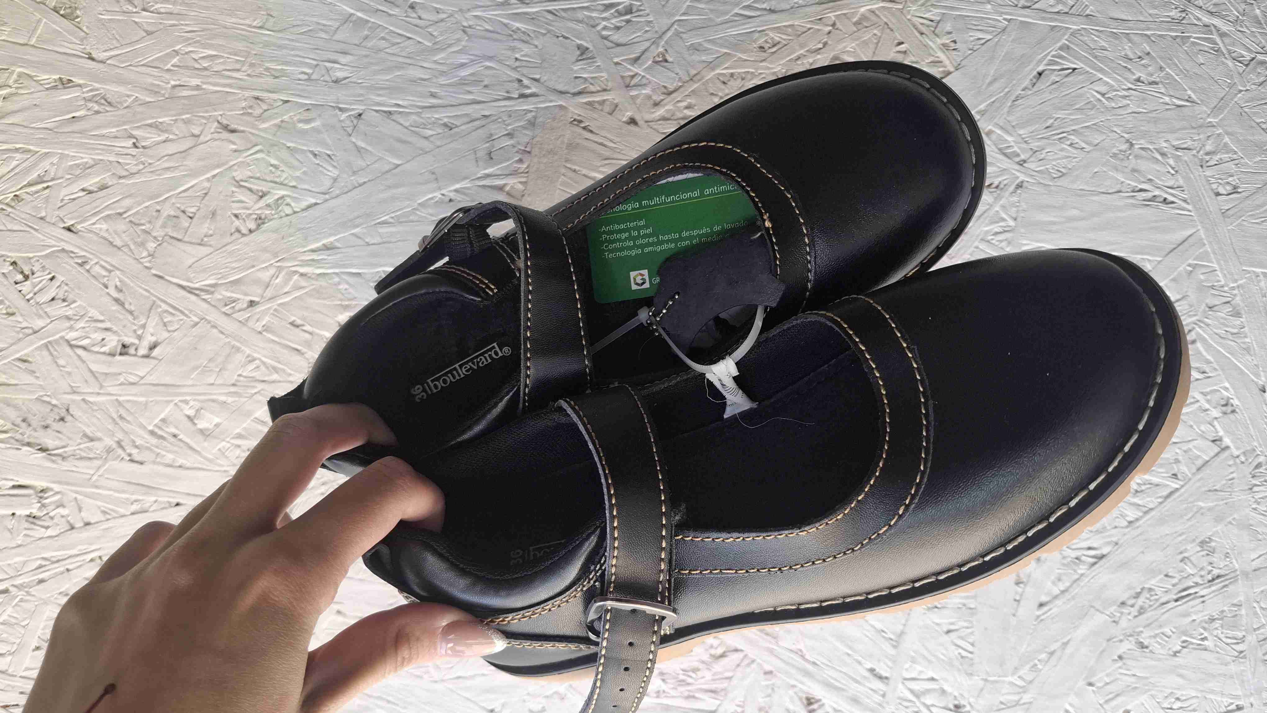 Zapatos escolares negros talla 36 - miniatura 1