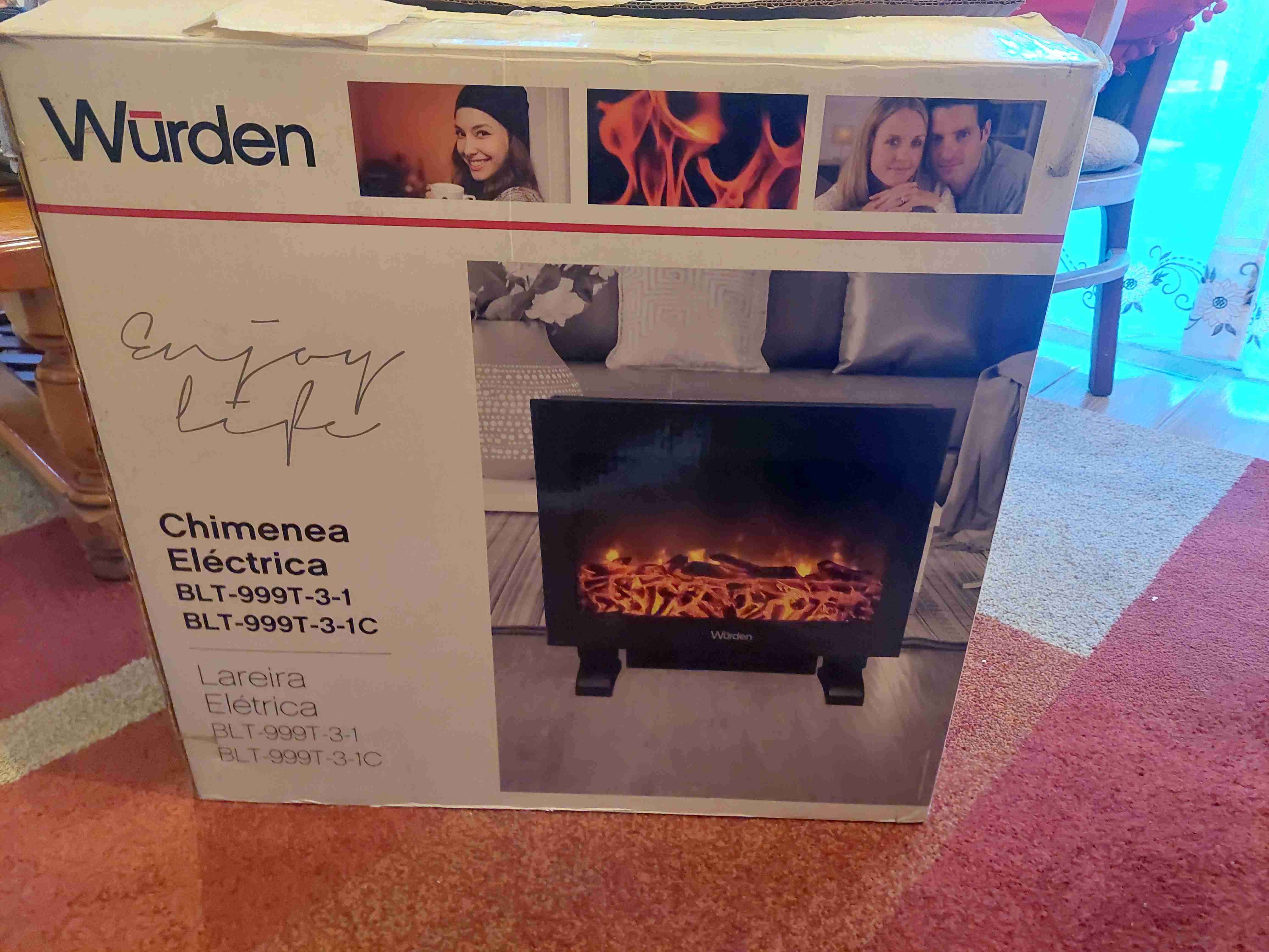 Chimenea eléctrica Würden - miniatura 1