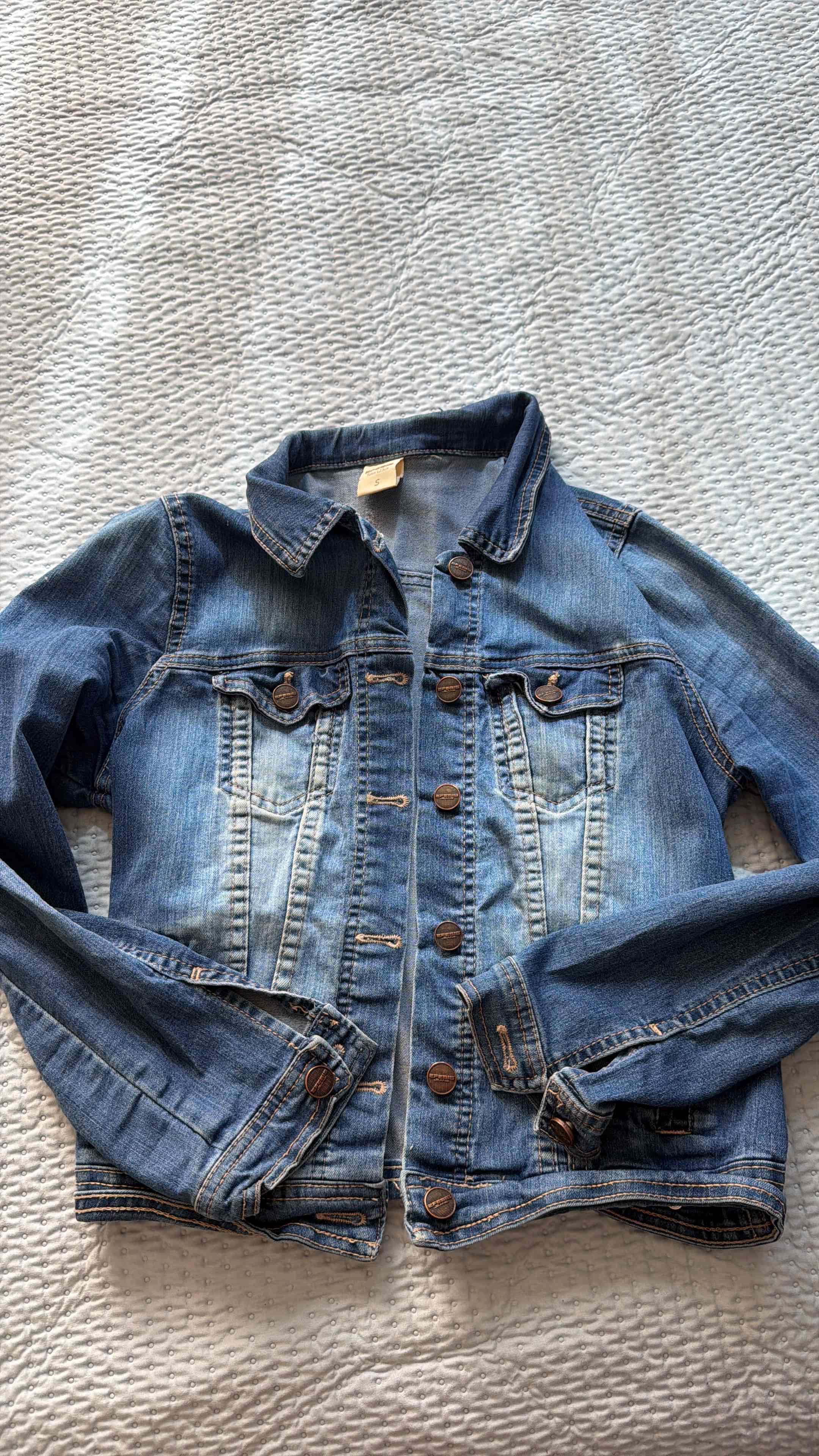 Chaqueta de mezclilla azul