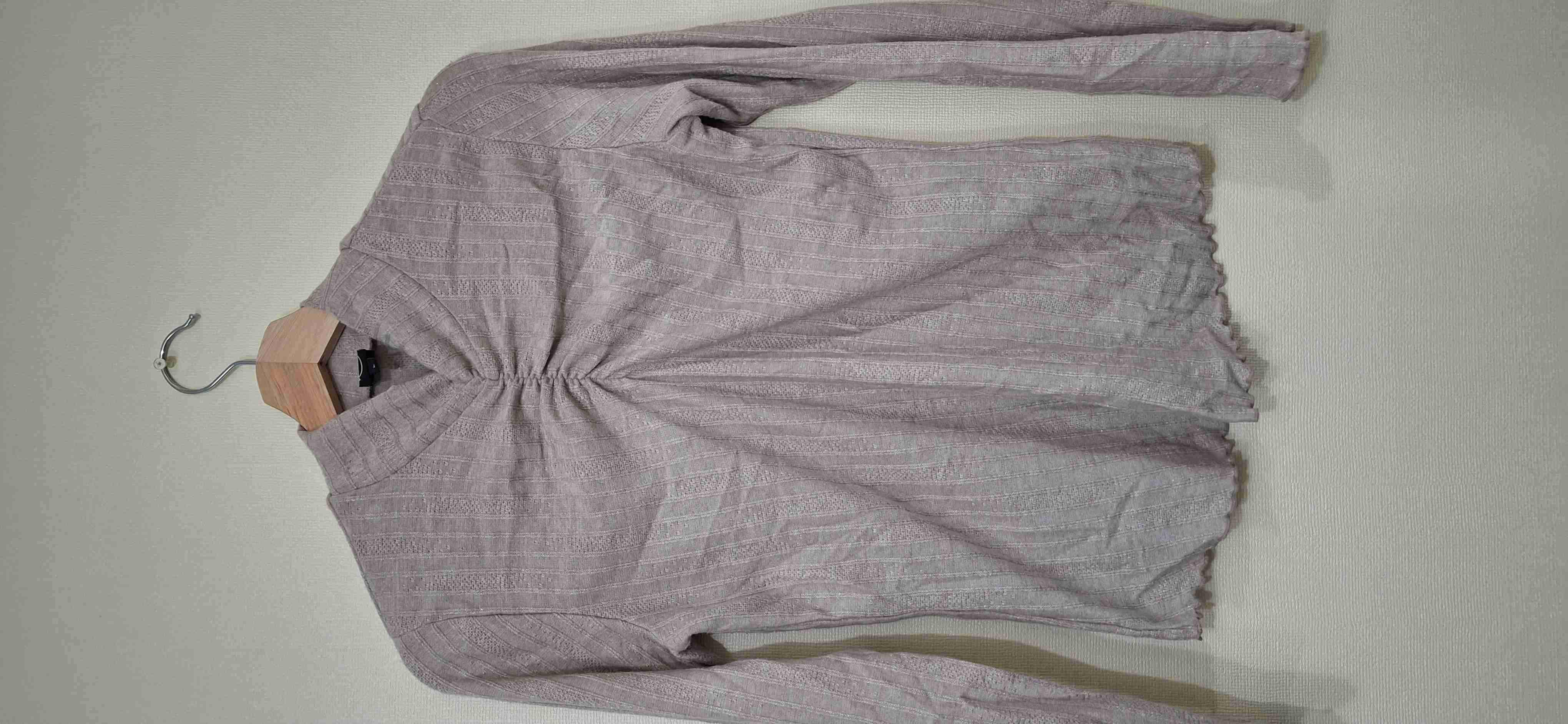 Polera beigede manga larga - miniatura 1