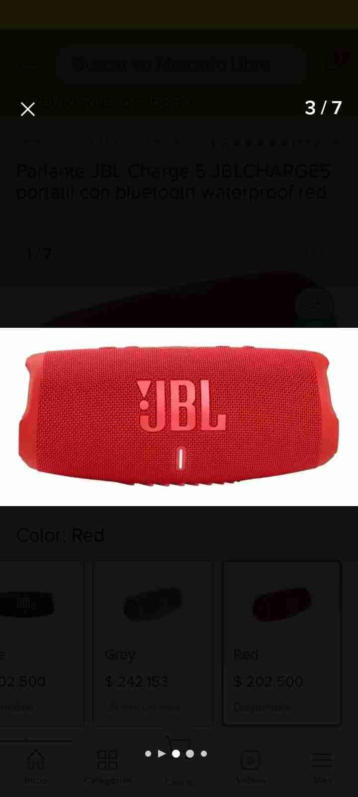 ¡¡¡Altavoz JBL Charge 5 rojo!!! - miniatura 6