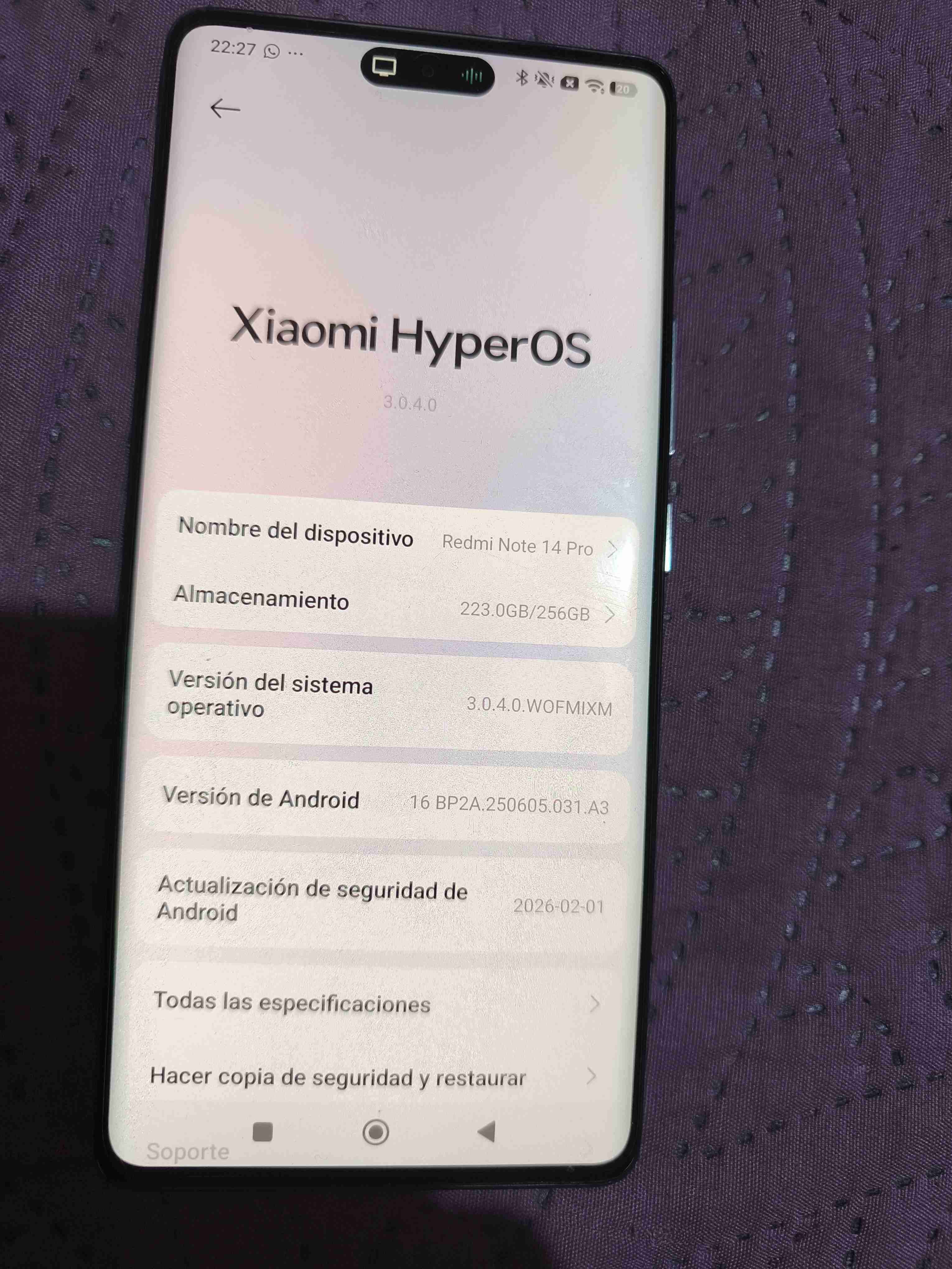 Teléfono Xiaomi Redmi note 14 pro - miniatura 6
