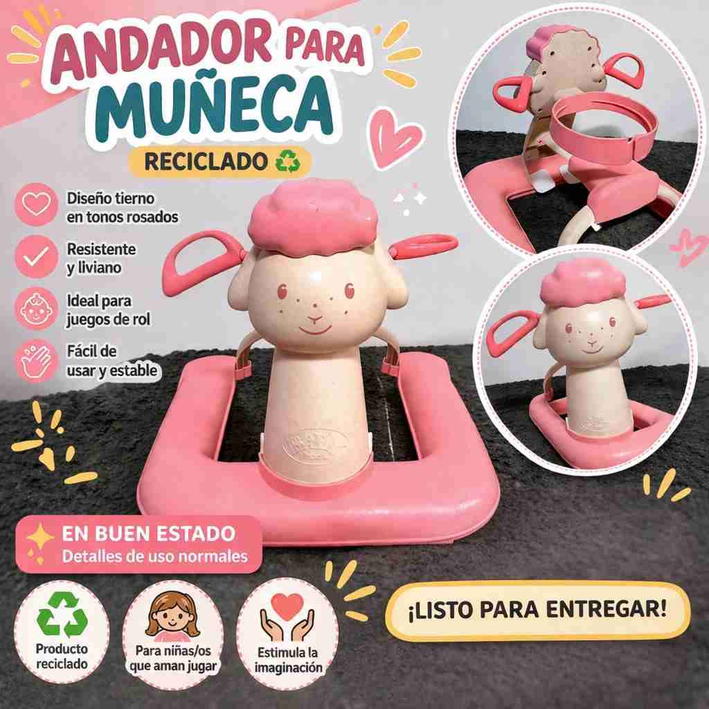 Andador para muñeca reciclado - miniatura 1