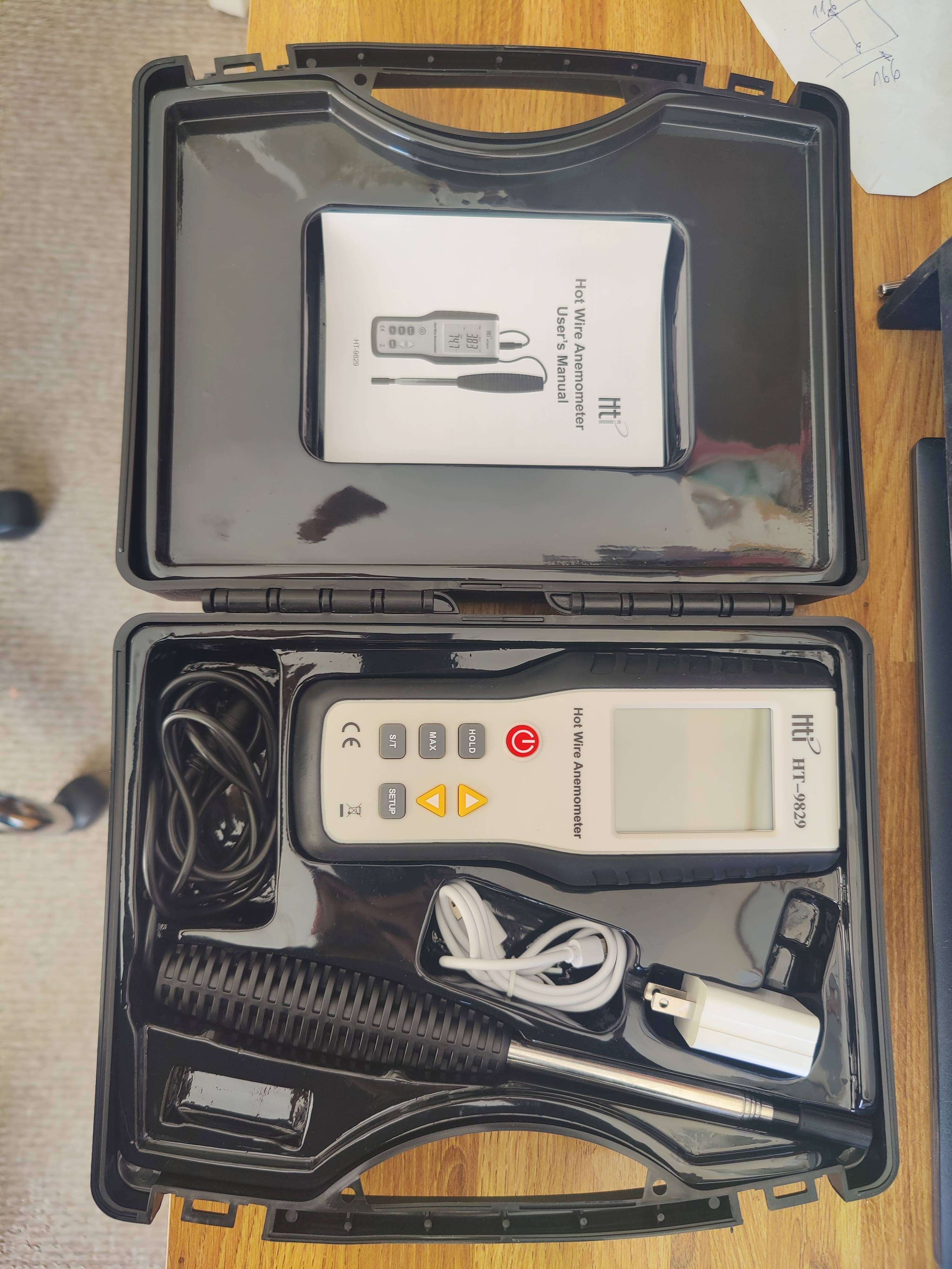 Termo-Anemómetro Digital HTI HT-9829 Sonda Térmica - miniatura 3