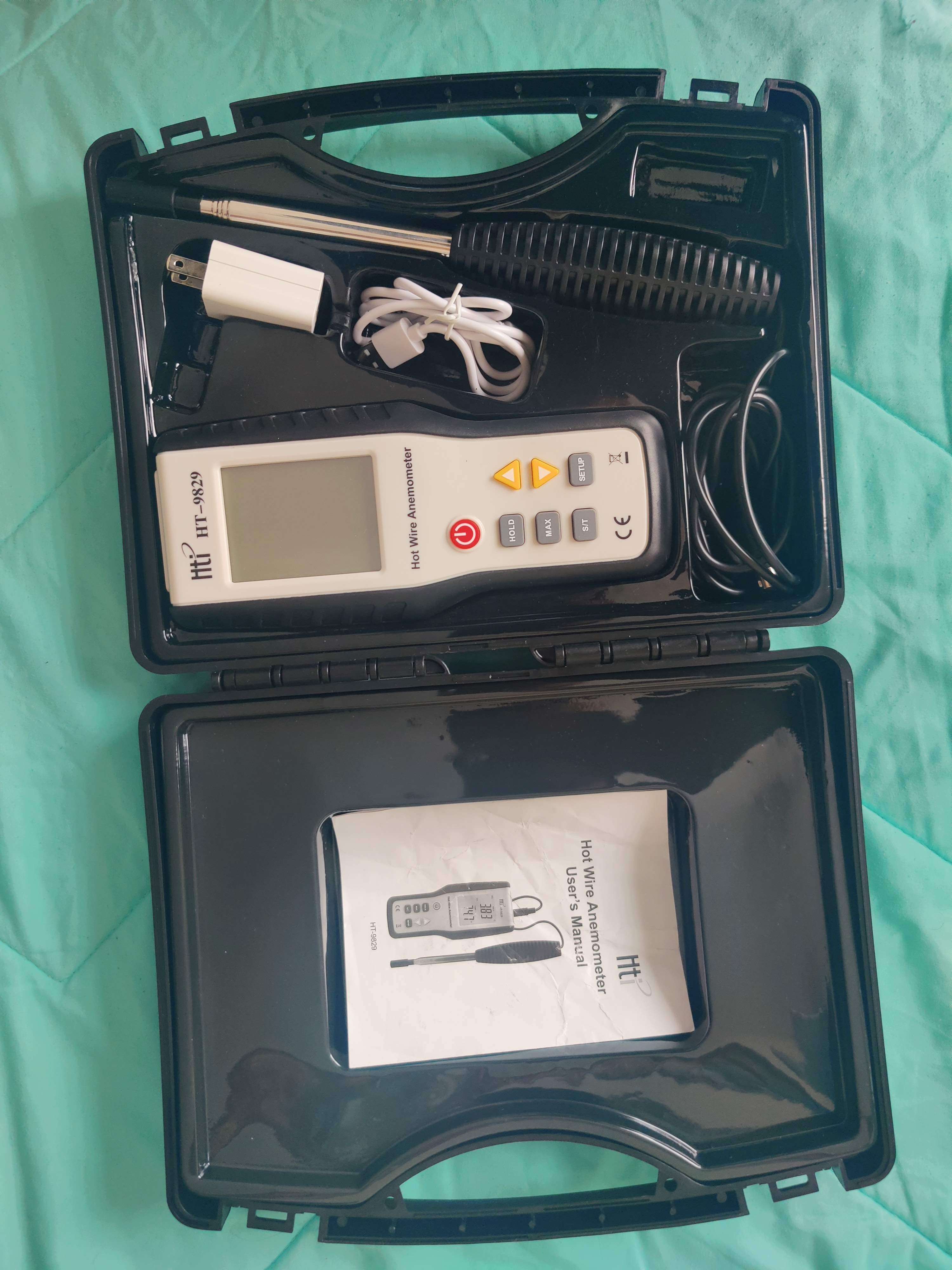 Termo-Anemómetro Digital HTI HT-9829 Sonda Térmica - miniatura 4