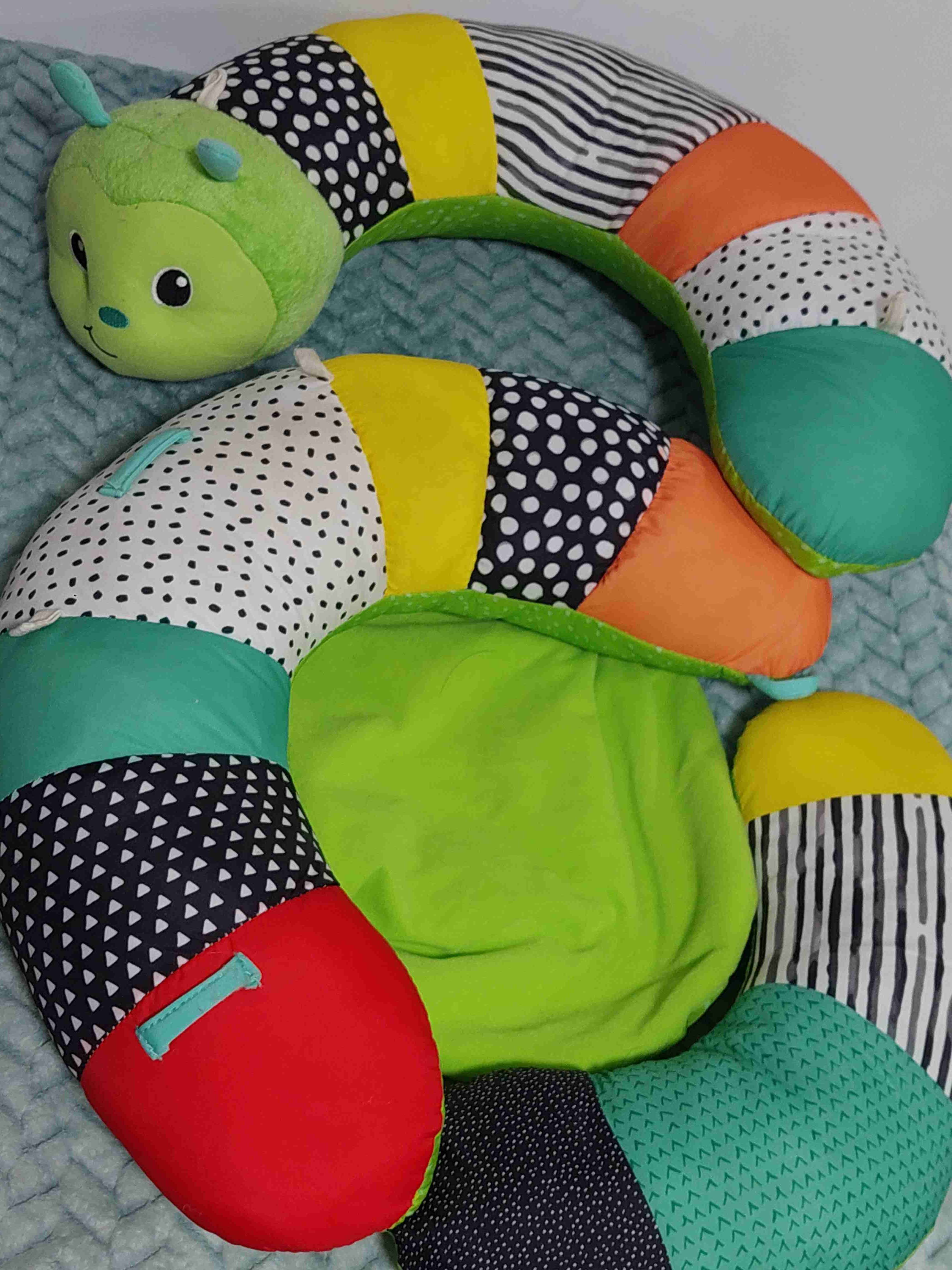 Cojín oruga infantil multicolor - miniatura 3