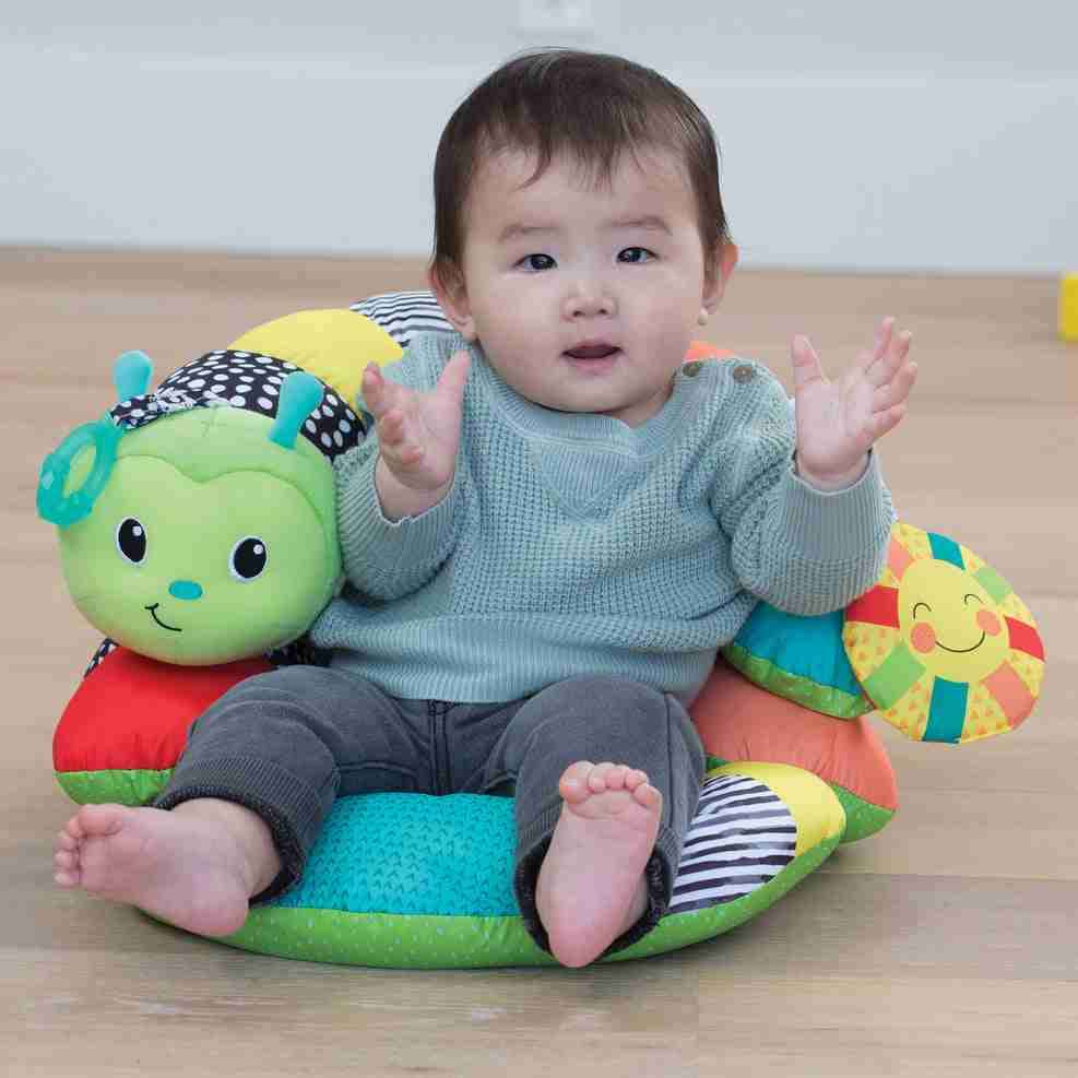 Cojín oruga infantil multicolor - miniatura 6
