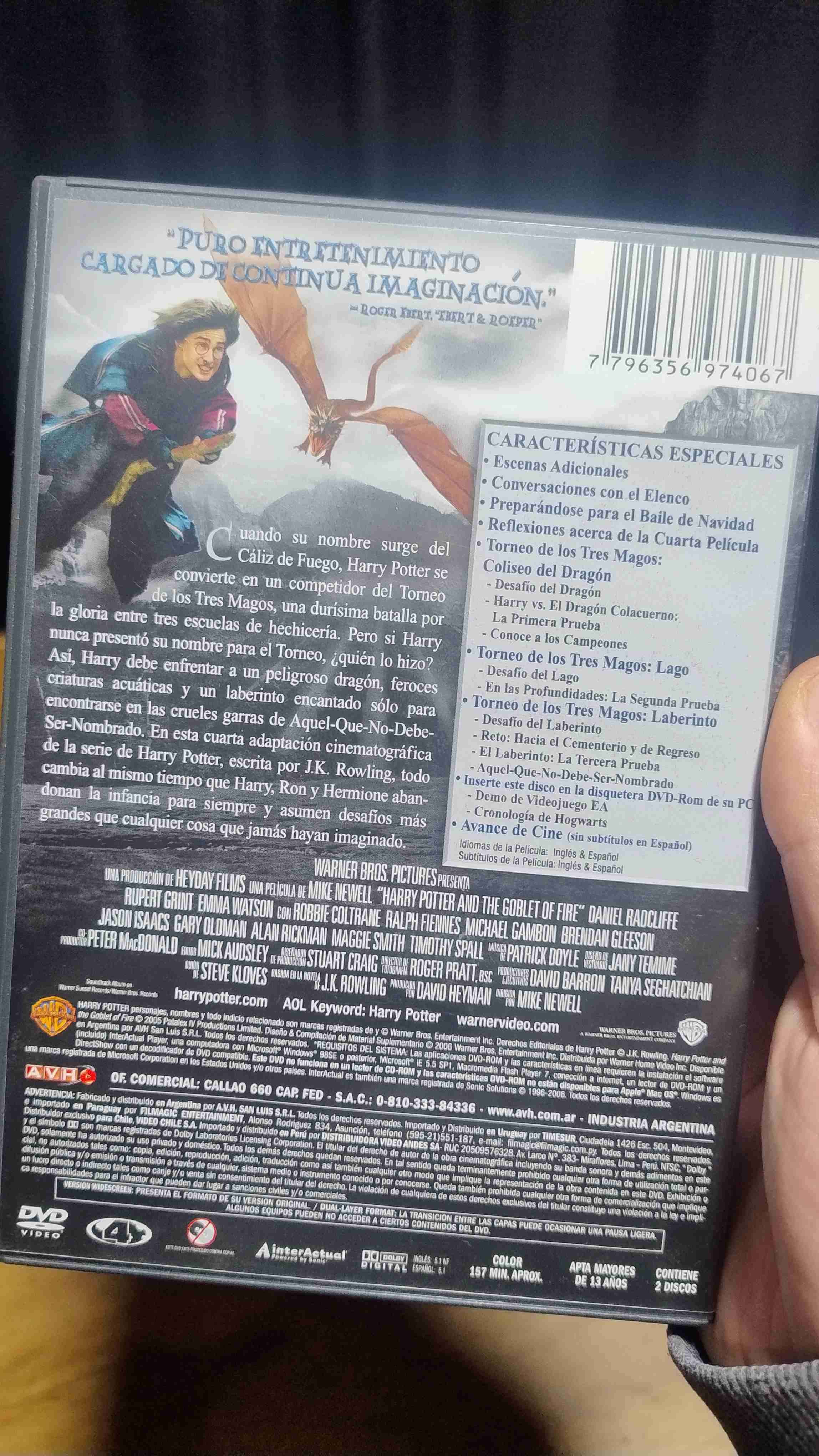 DVD Harry Potter y el Cáliz de Fuego - miniatura 3