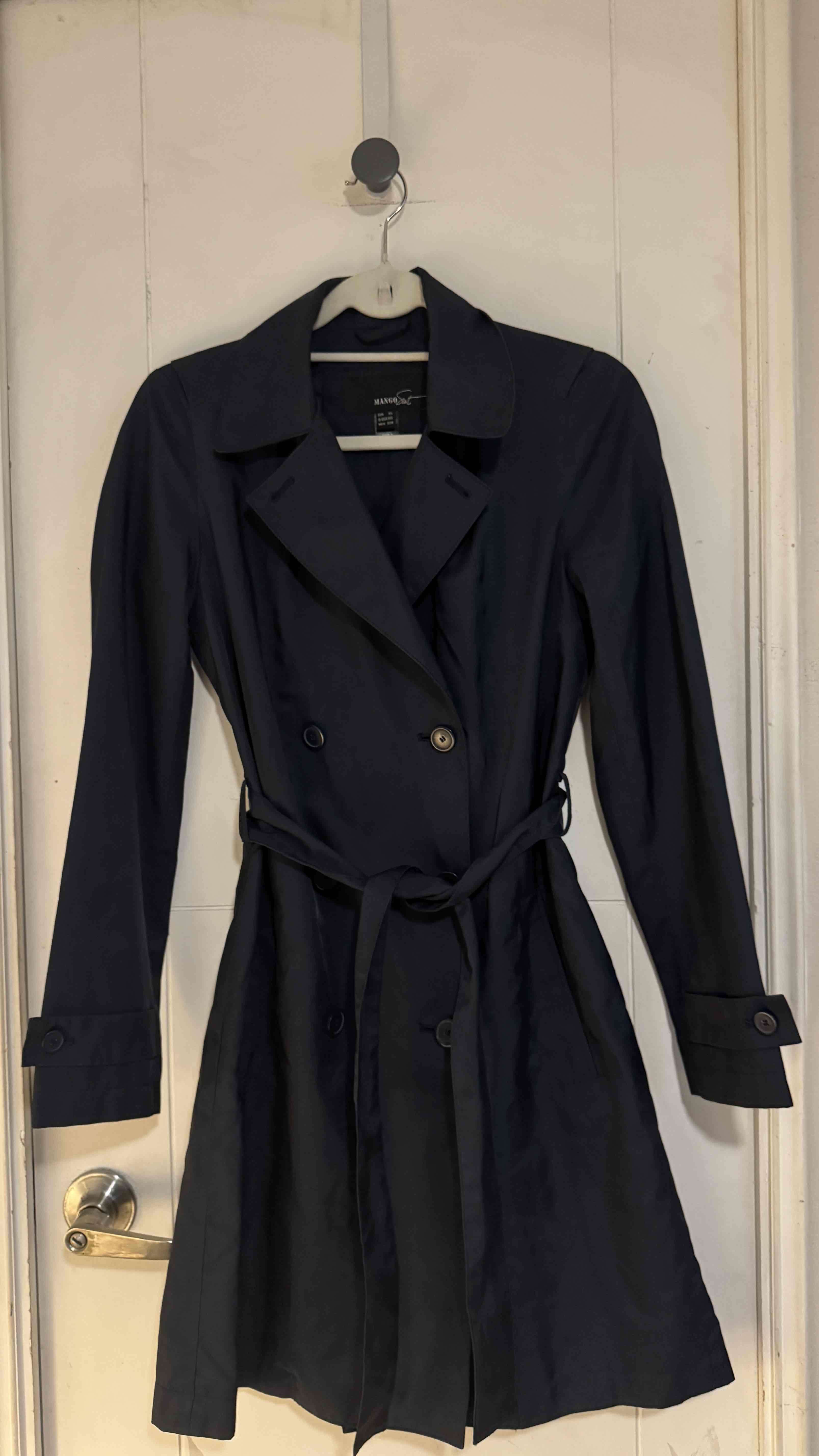 Trench  azul marino XS  Mango - miniatura 2