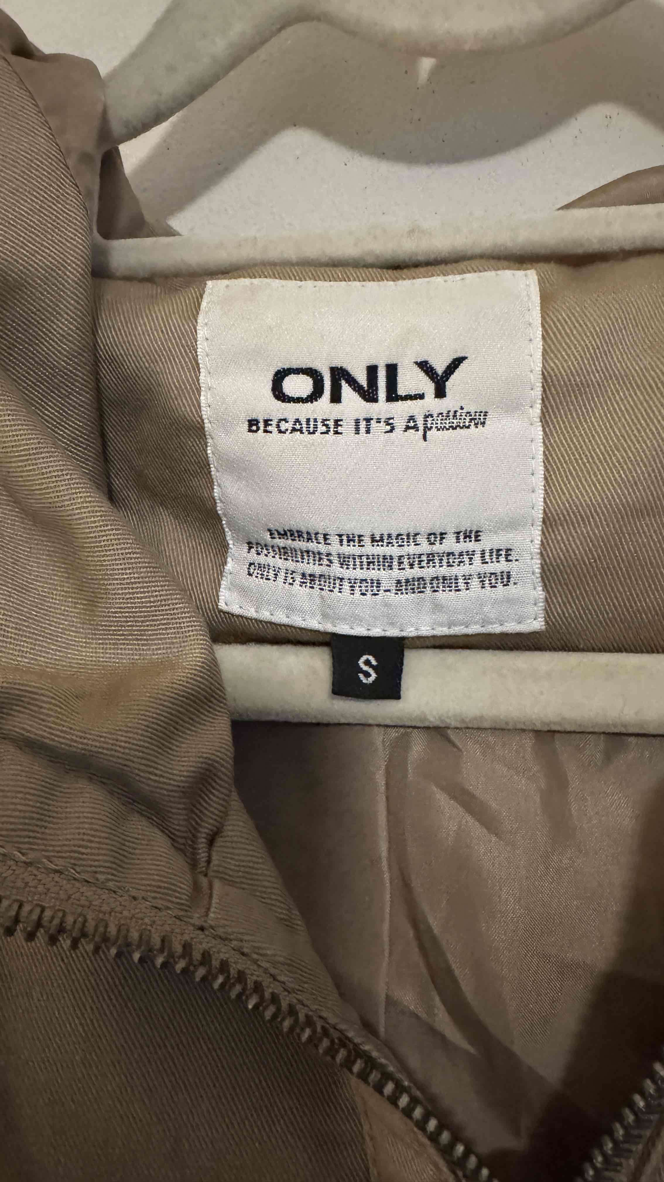 Chaqueta S mujer beige con capucha Only - miniatura 2