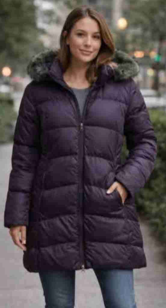 Parka morada con capucha t. M 38/40 - miniatura 2